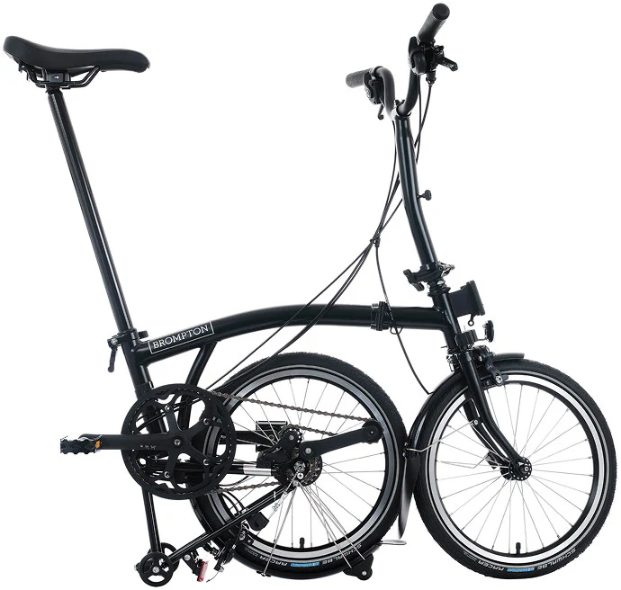 Brompton C Line 12-Speed Folding Bike - Black - Image 2