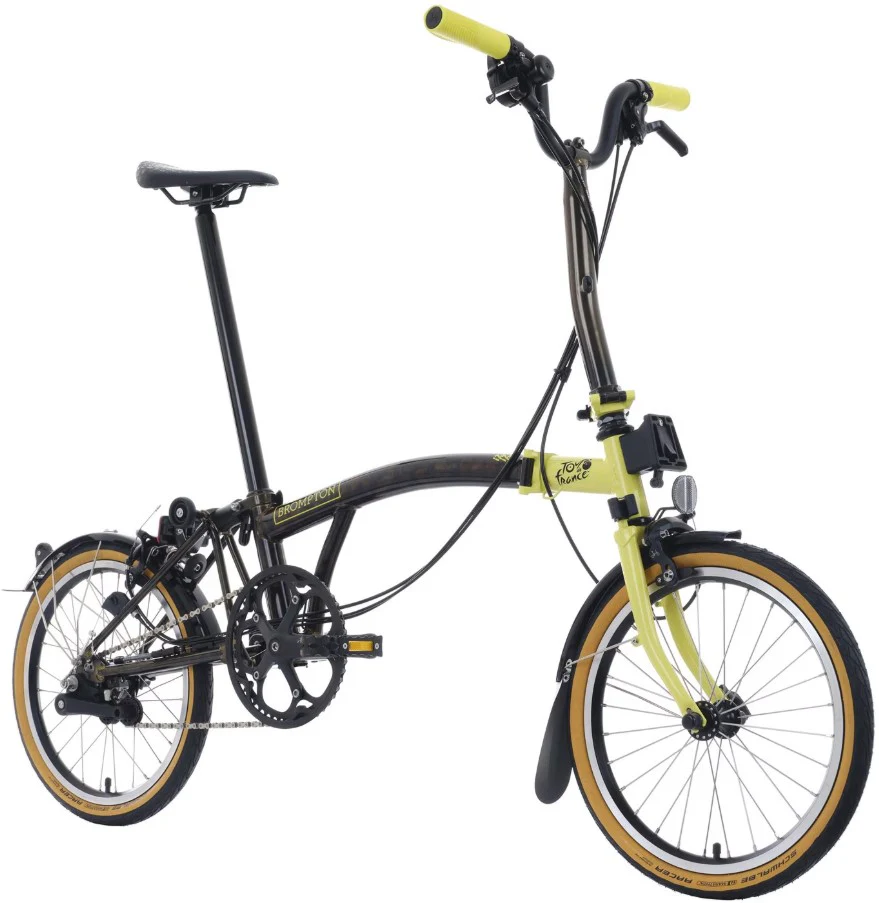 Brompton C Line 6-Speed Tour de France Limited Edition Folding Bike - Leaders Yellow - Image 2