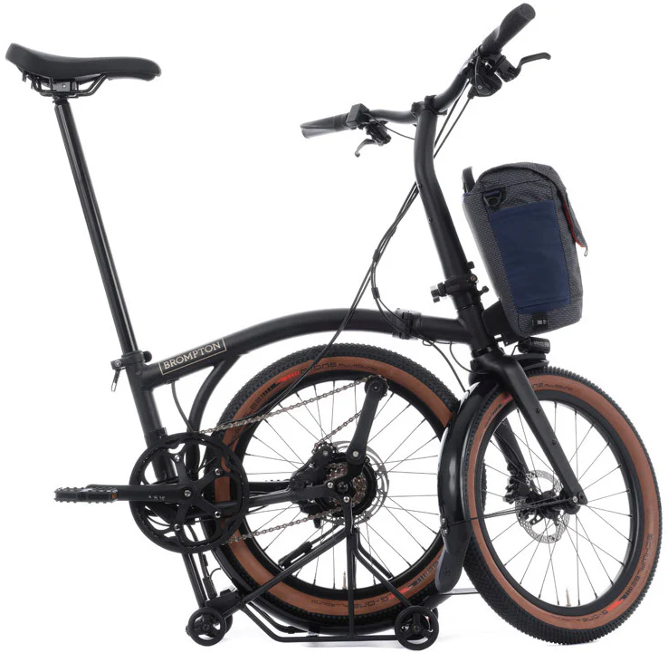 Brompton Electric G Line with Roller Frame 4 Speed Folding Bike - Space Black - Image 3