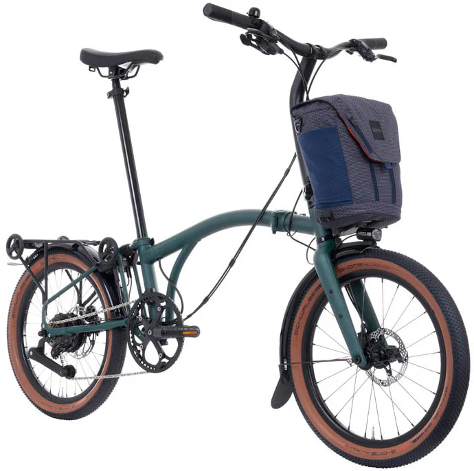Brompton Electric G Line V2 with Roller Frame 4 Speed Folding Bike - Forest Green - Image 4