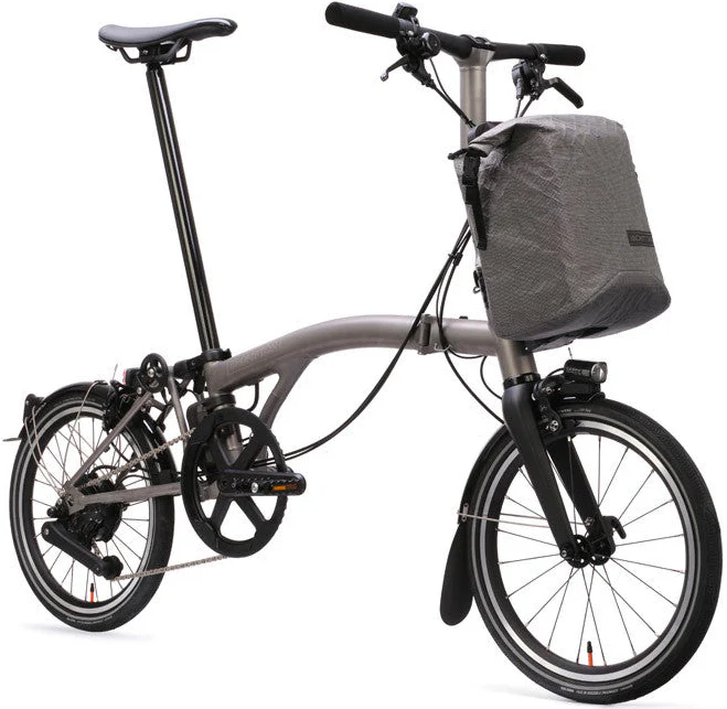 Brompton Electric T Line 4-Speed Titanium Folding Bike - Titanium - Image 4