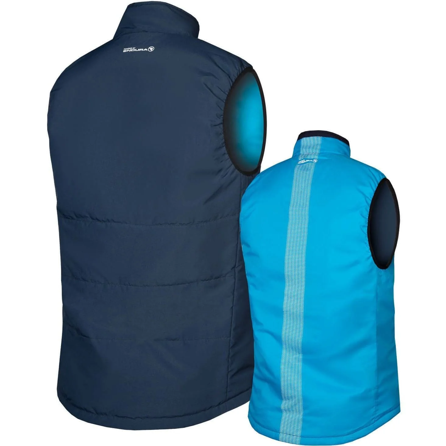 Brompton New York Reversible Mens Cycling Gilet - Blue - Image 2