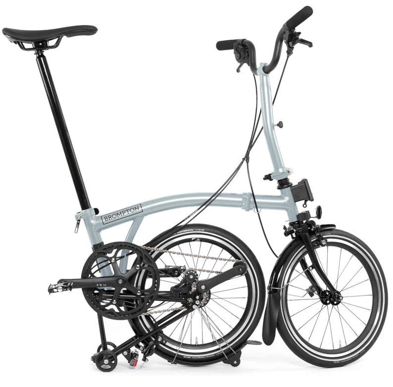 Brompton P Line 12-Speed Folding Bike - Lunar Ice - Image 3