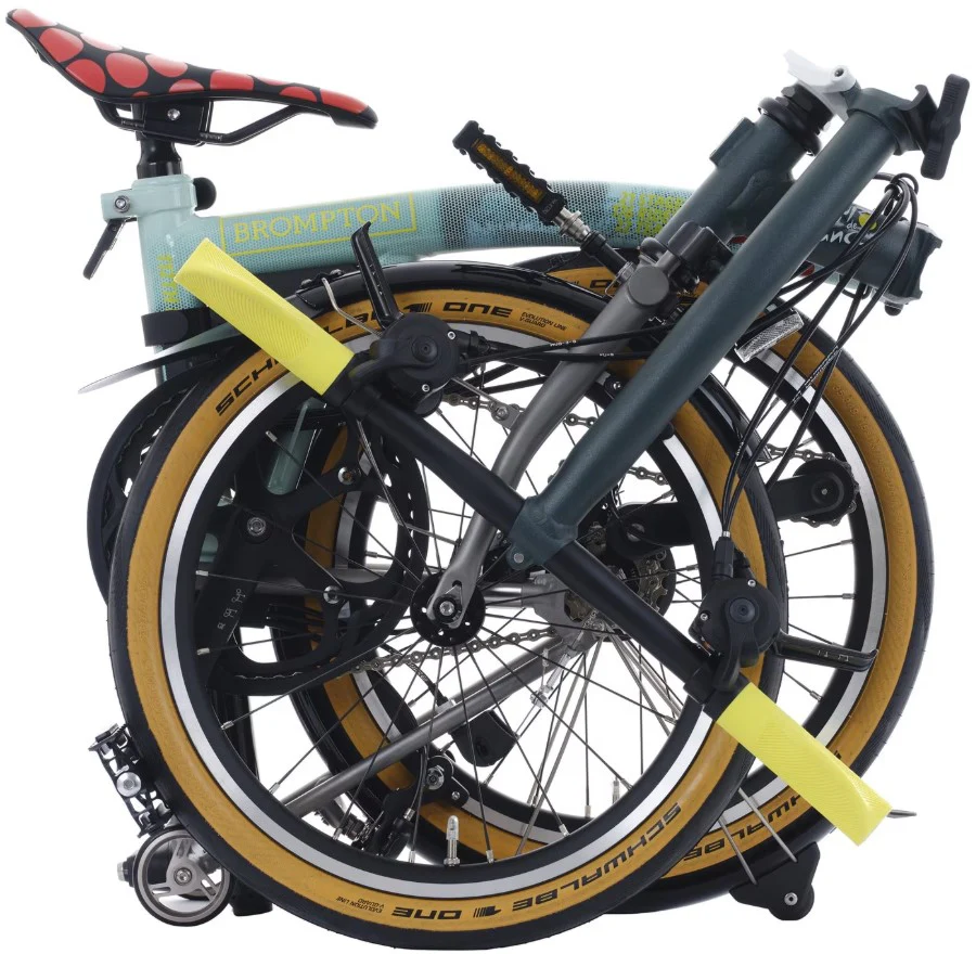 Brompton P Line 12-Speed Tour de France Limited Edition Folding Bike - Sprinter's Light Green - Image 4