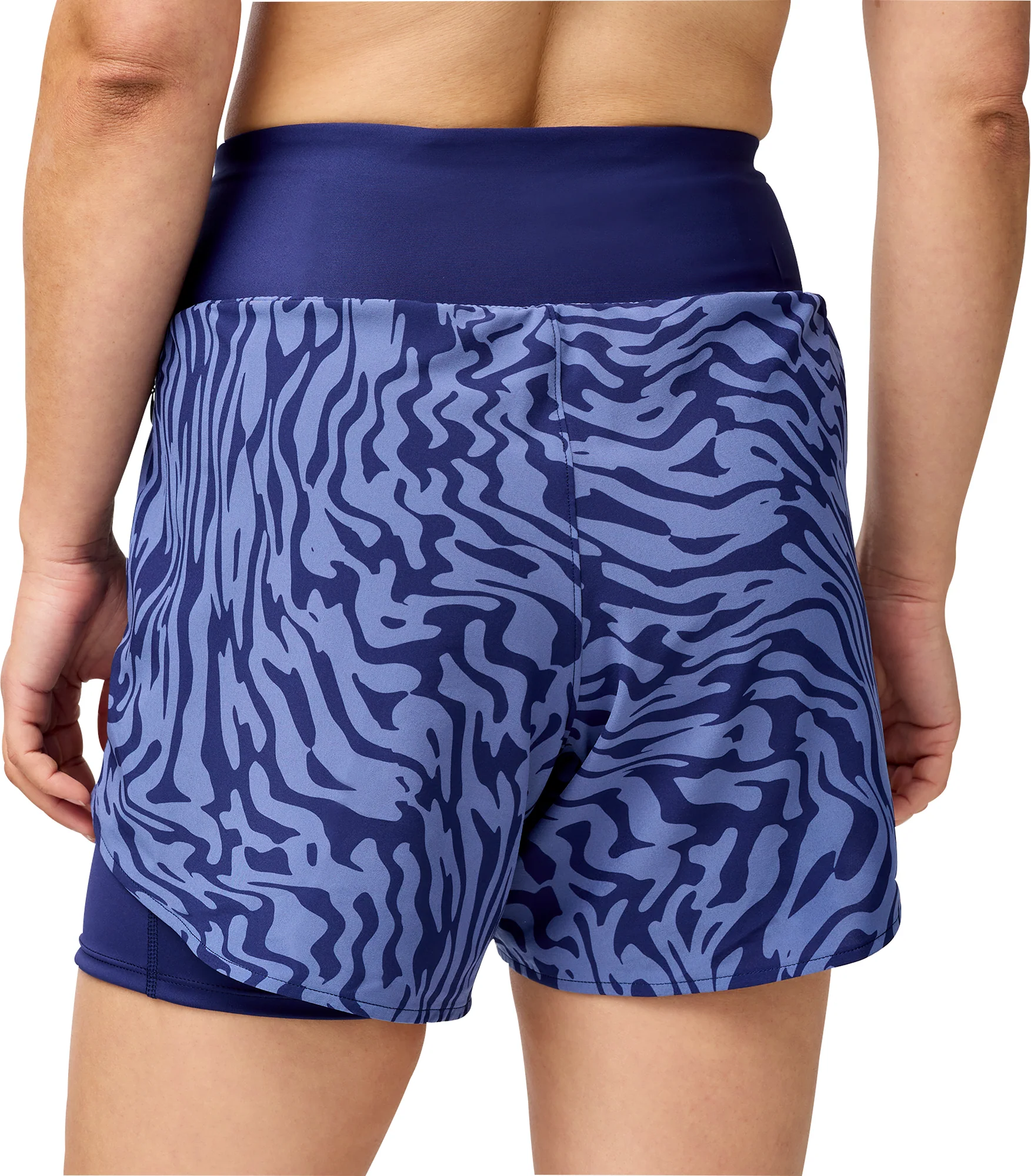 Brooks 5 Inch Chaser 2 In 1 Womens Running Shorts - Blue - Image 2