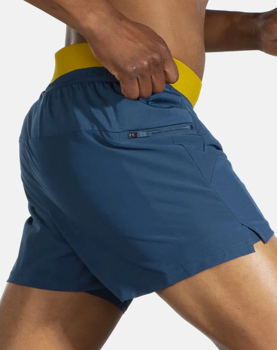 Brooks 5 Inch Sherpa 2 In 1 Mens Running Shorts - Blue - Image 2