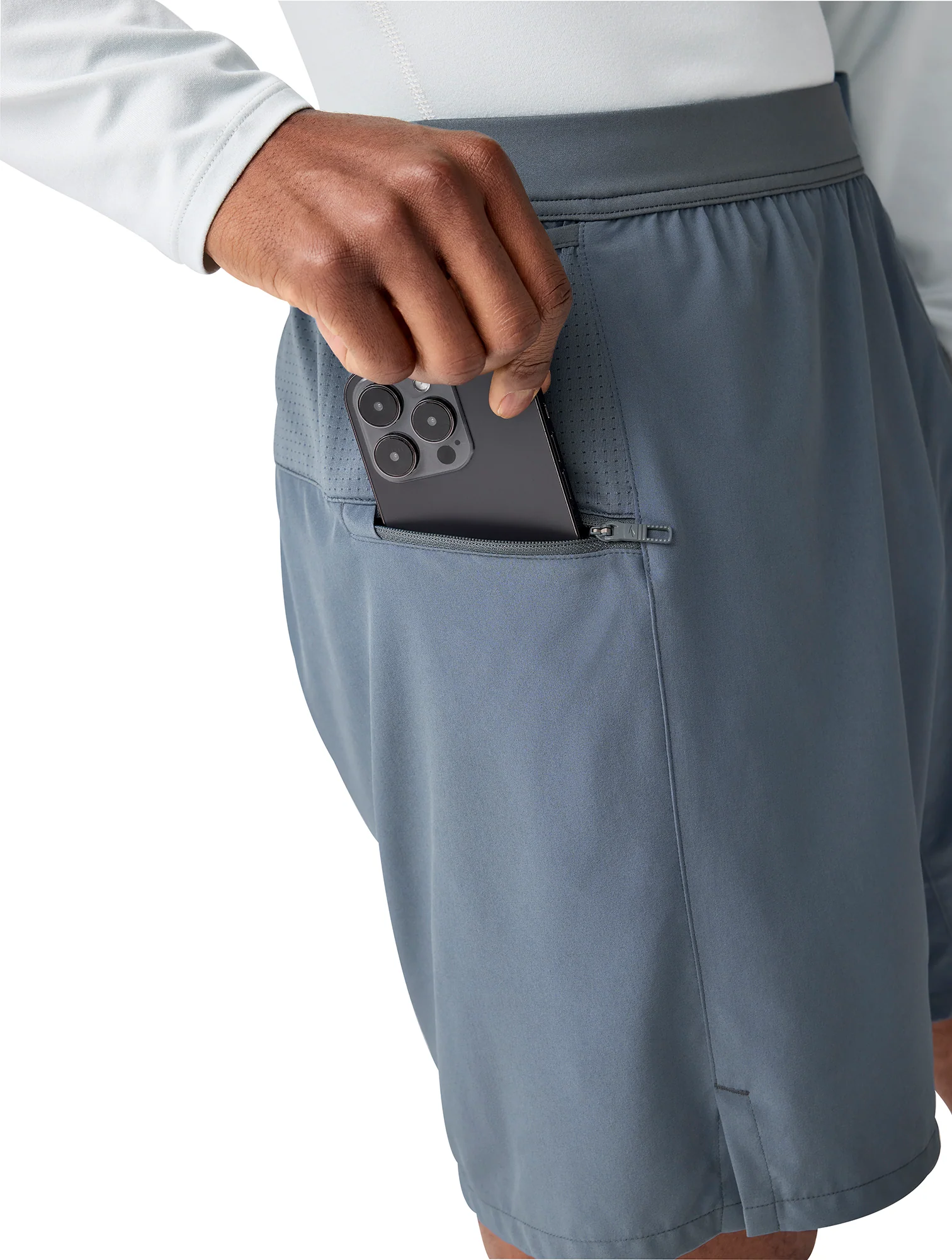 Brooks 7 Inch Journey 2 In 1 Mens Running Shorts - Grey - Image 4