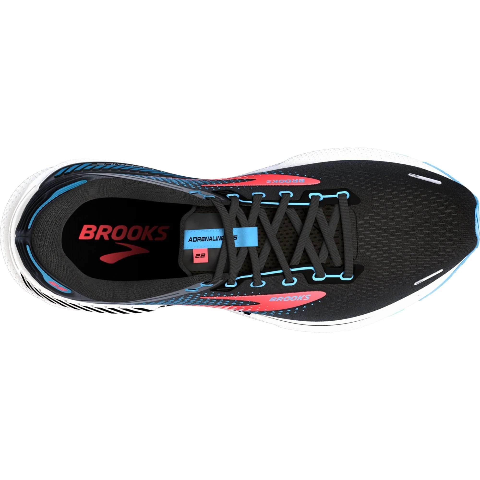 Brooks Adrenaline GTS 22 Womens Running Shoes - Black - Image 4