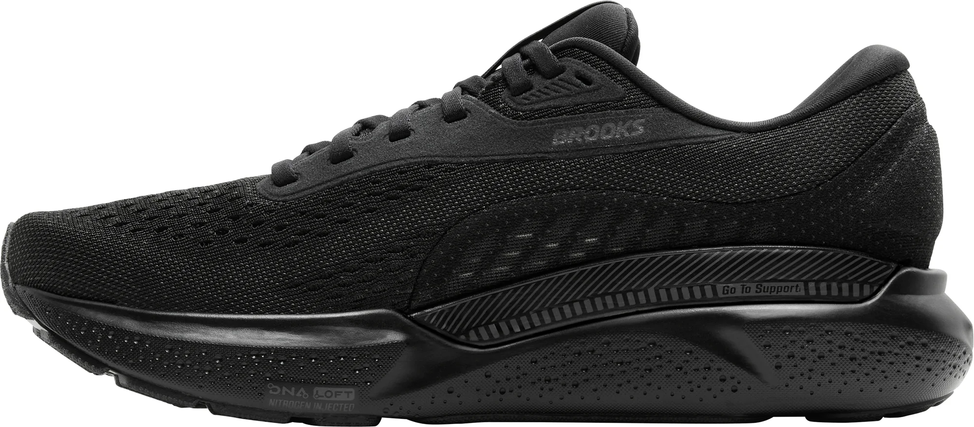 Brooks Adrenaline GTS 24 WIDE FIT Mens Running Shoes - Black - Image 3