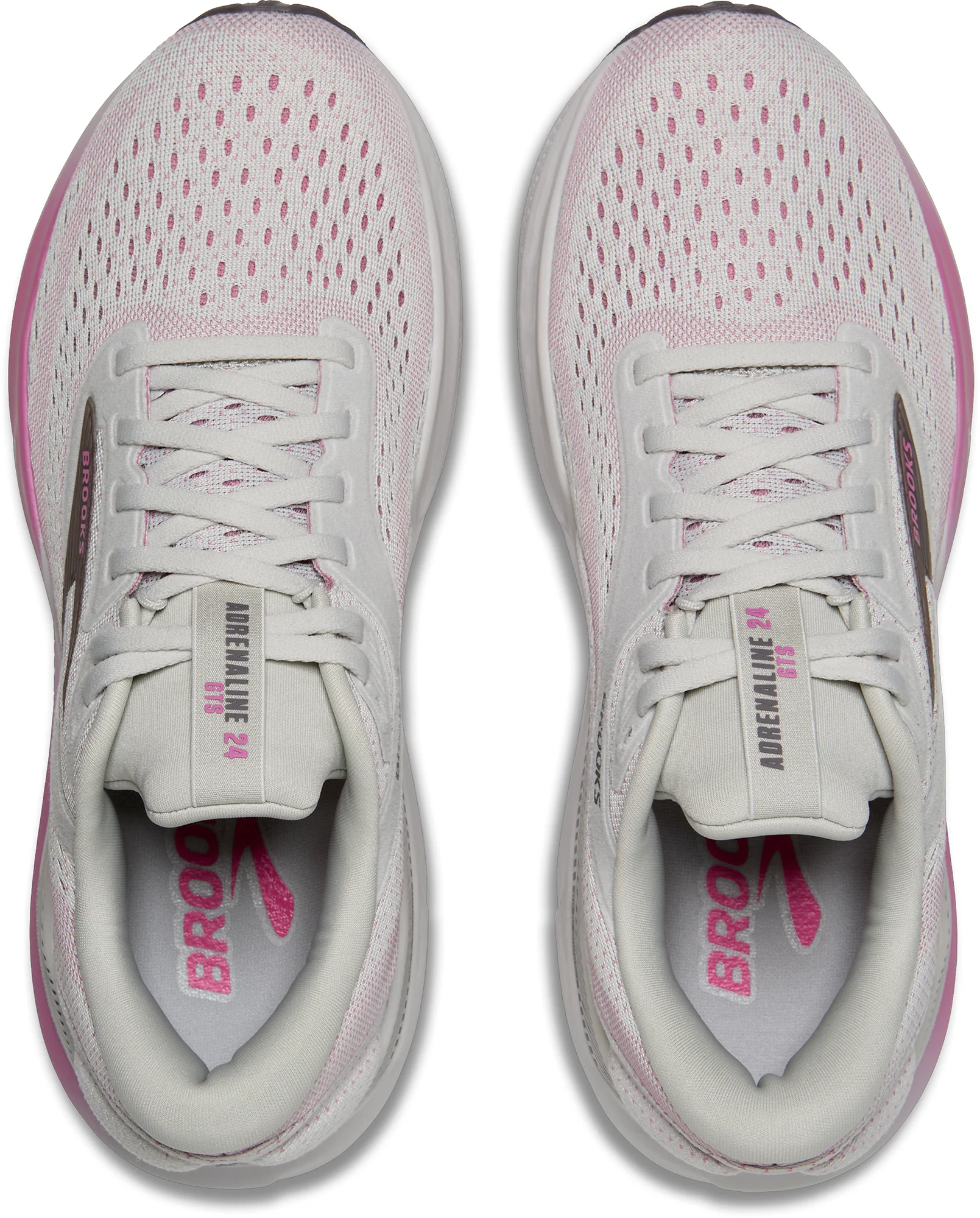 Brooks Adrenaline GTS 24 Womens Running Shoes - Beige - Image 4