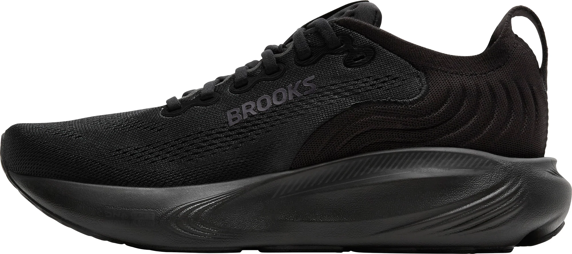 Brooks Adrenaline GTS 25 WIDE FIT Mens Running Shoes - Black - Image 3