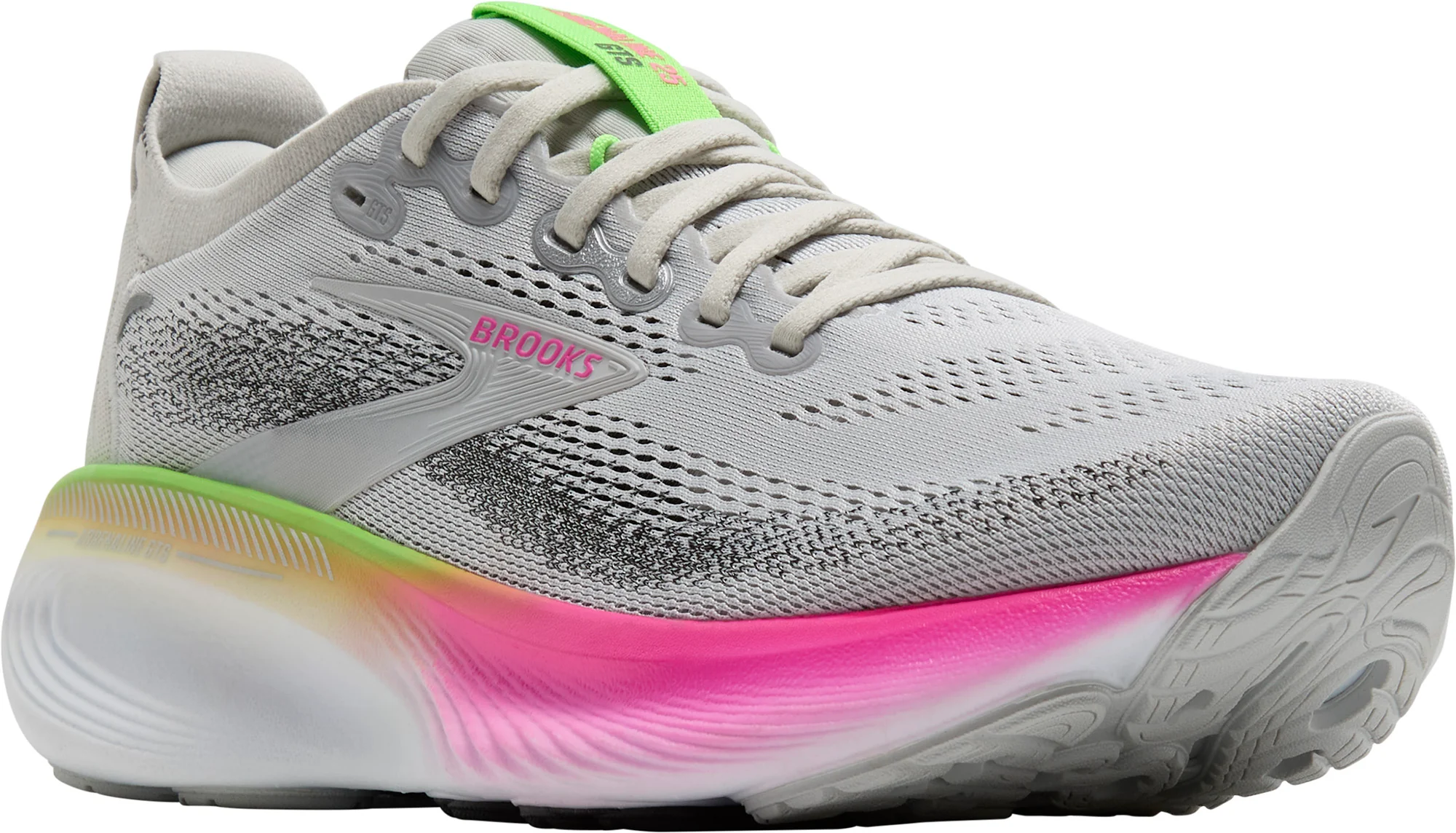 Brooks Adrenaline GTS 25 WIDE FIT Womens Running Shoes - Grey - Image 6