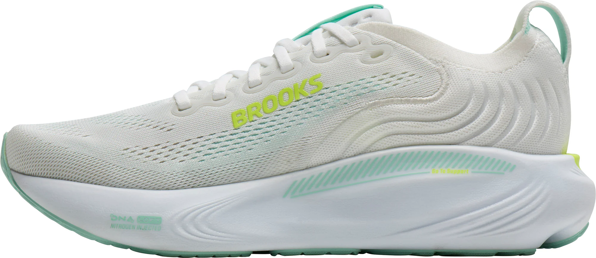 Brooks Adrenaline GTS 25 Womens Running Shoes - White - Image 3