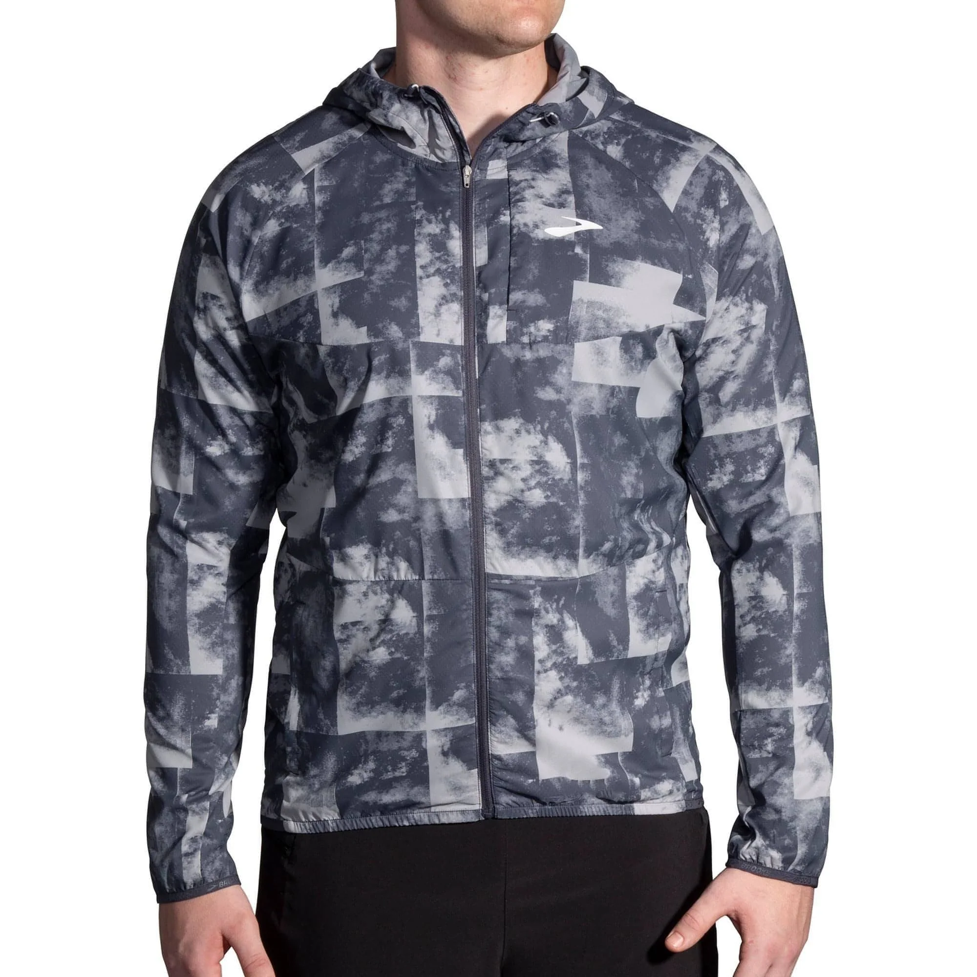 Brooks Canopy Mens Running Jacket - Grey