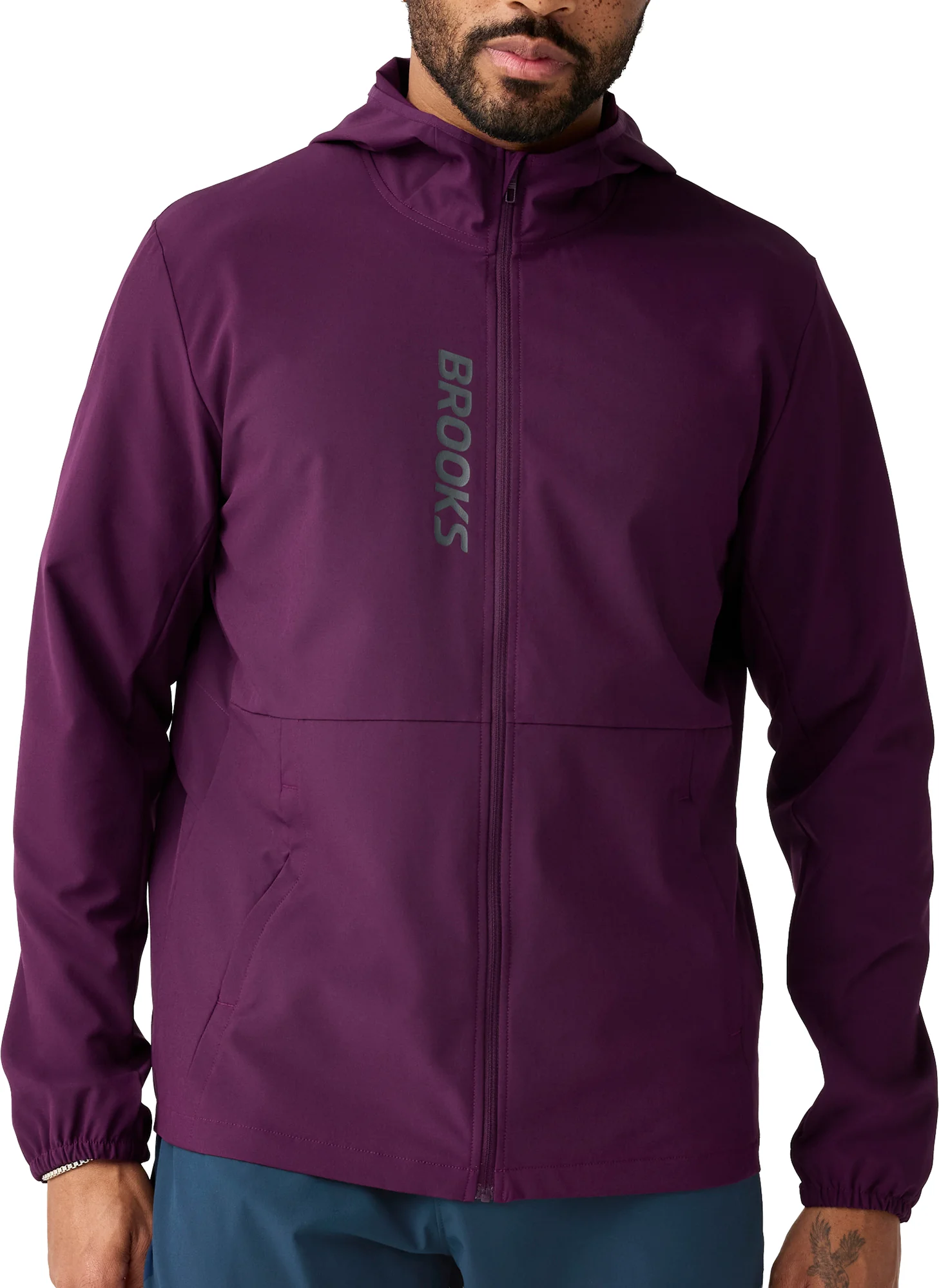 Brooks Canopy Mens Running Jacket - Purple