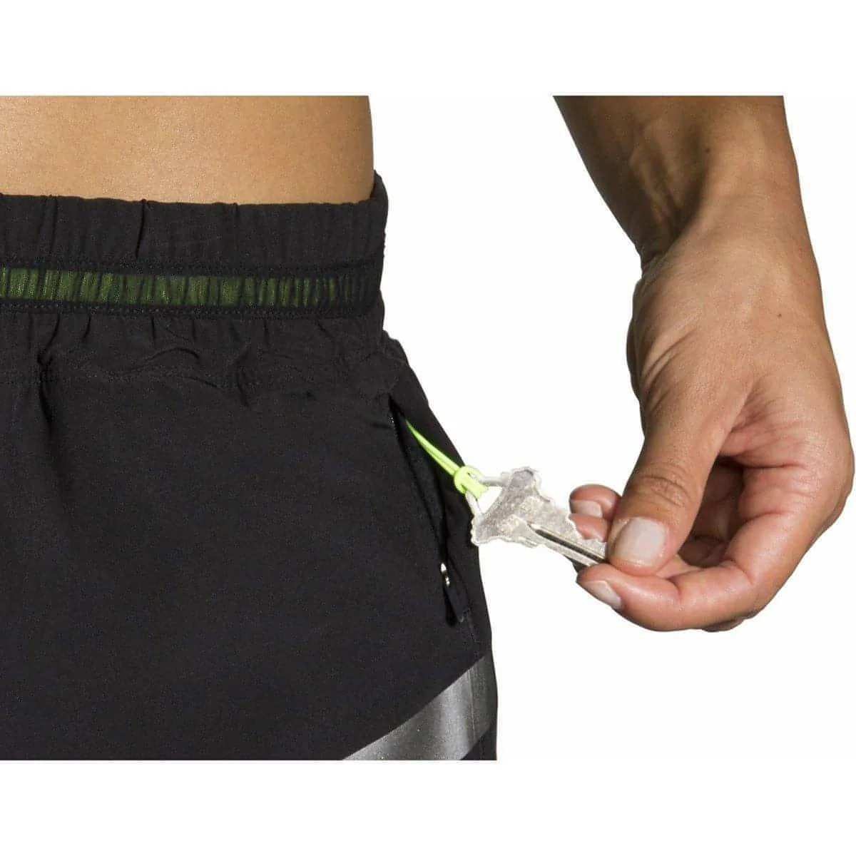 Brooks Carbonite 4 Inch Womens Running Shorts - Black - Image 5