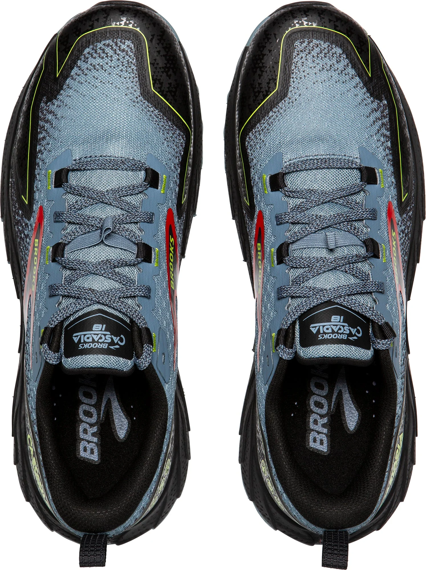 Brooks Cascadia 18 WIDE FIT Mens Trail Running Shoes - Blue - Image 4