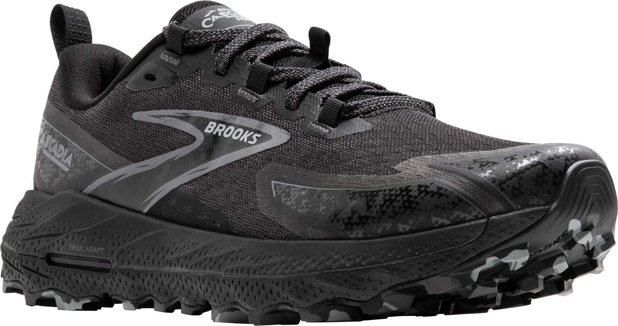 Brooks Cascadia 18 Womens Trail Running Shoes - Black - Image 6
