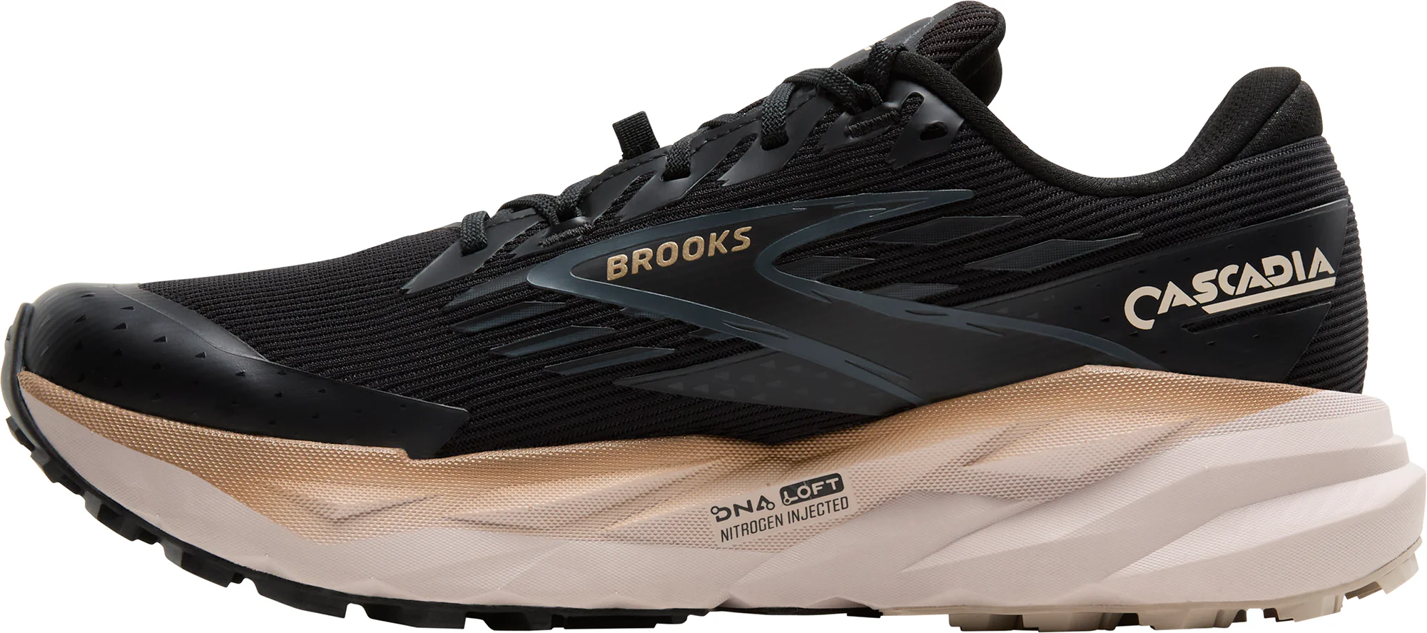 Brooks Cascadia 19 GORE-TEX Mens Trail Running Shoes - Black - Image 3