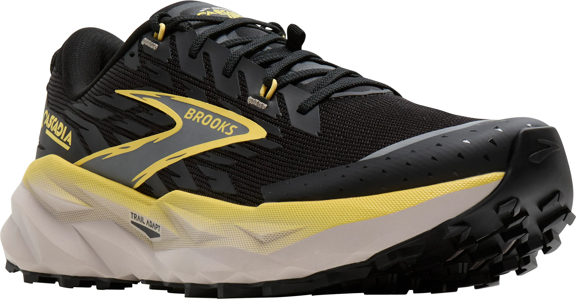 Brooks Cascadia 19 Mens Trail Running Shoes - Black - Image 6