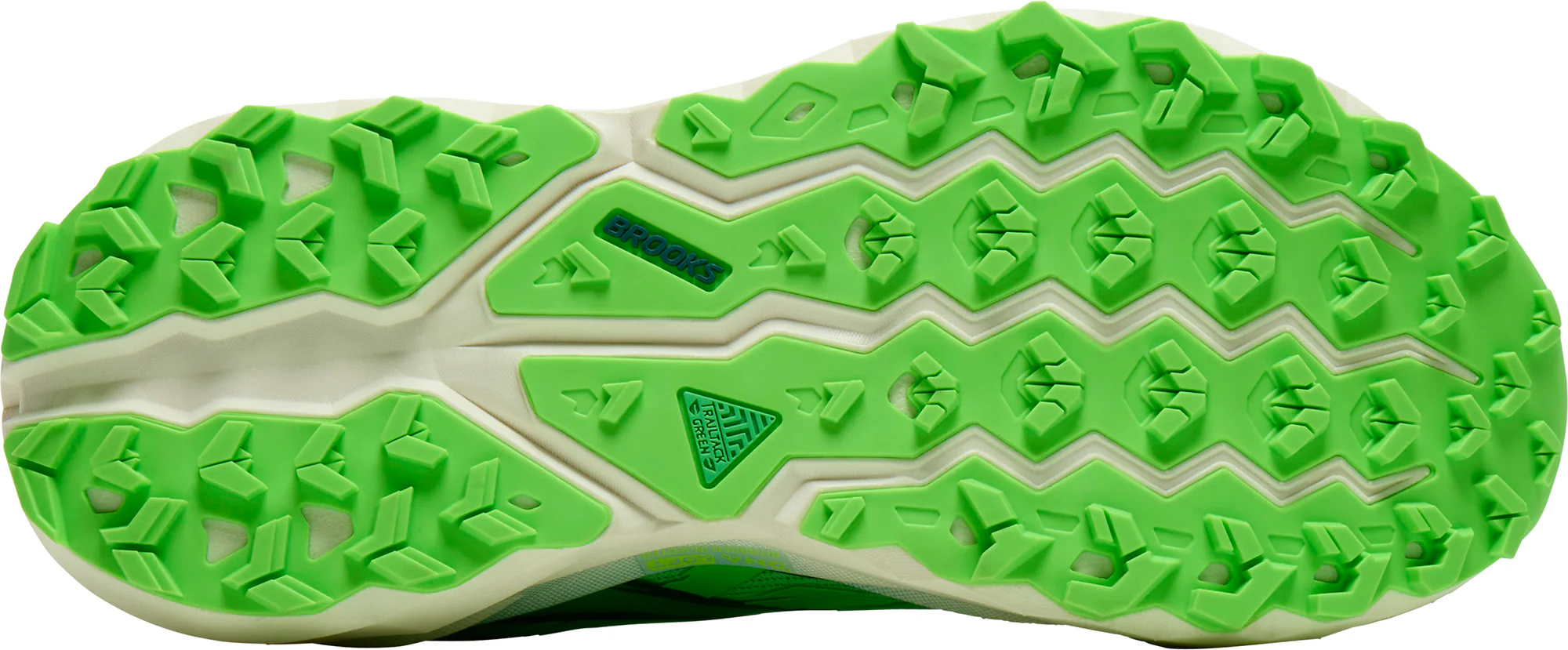 Brooks Cascadia 19 Mens Trail Running Shoes - Green - Image 2