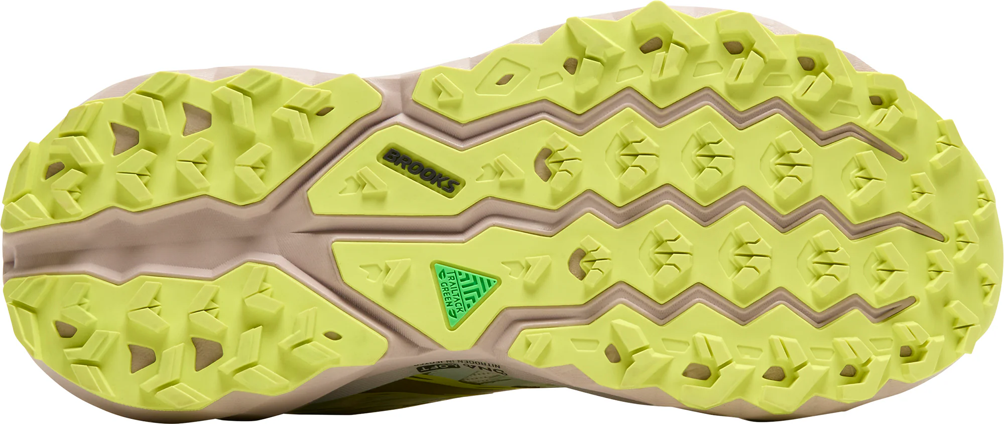 Brooks Cascadia 19 WIDE FIT Womens Trail Running Shoes - Cream - Image 2