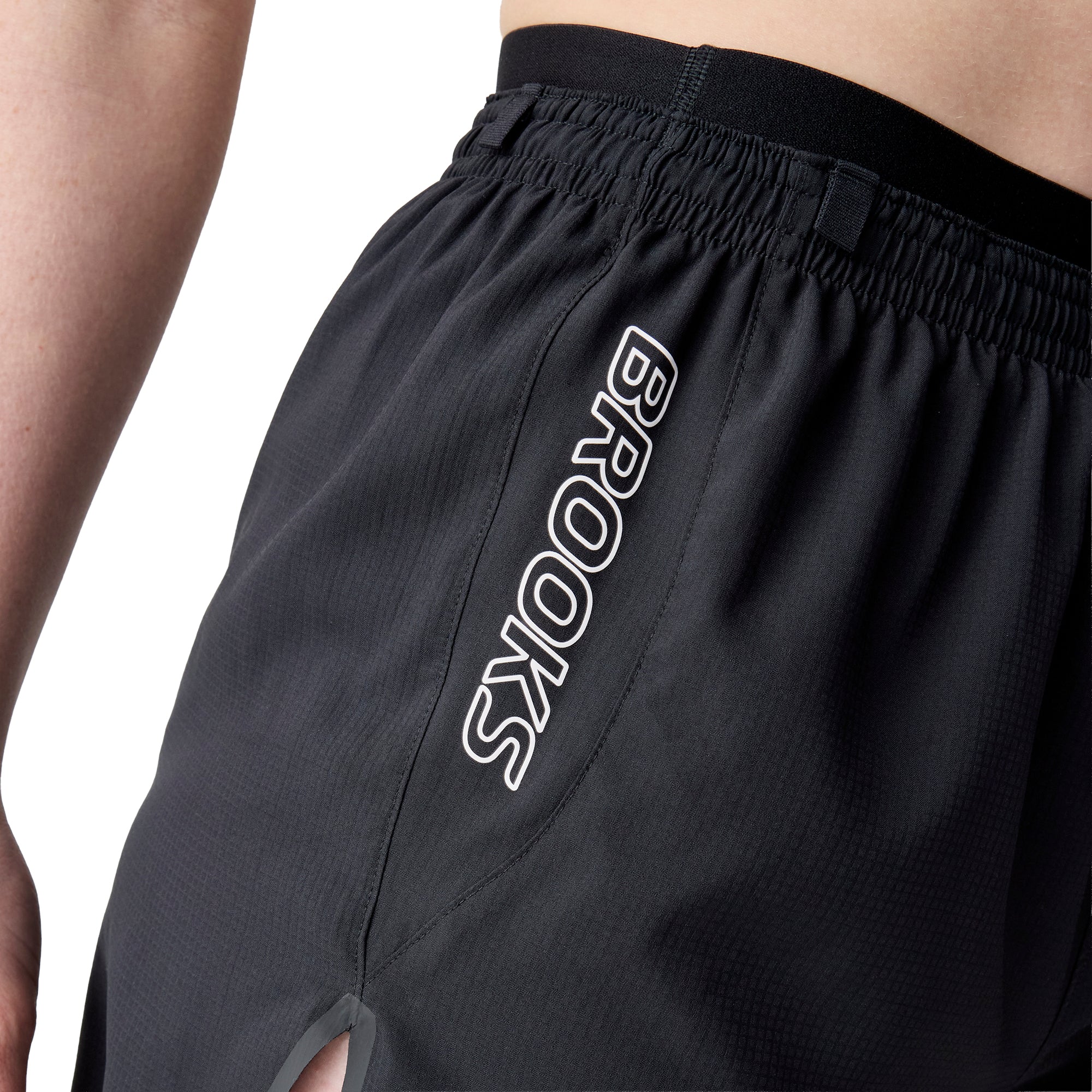 Brooks Cascadia Womens Running Shorts - Black - Image 5