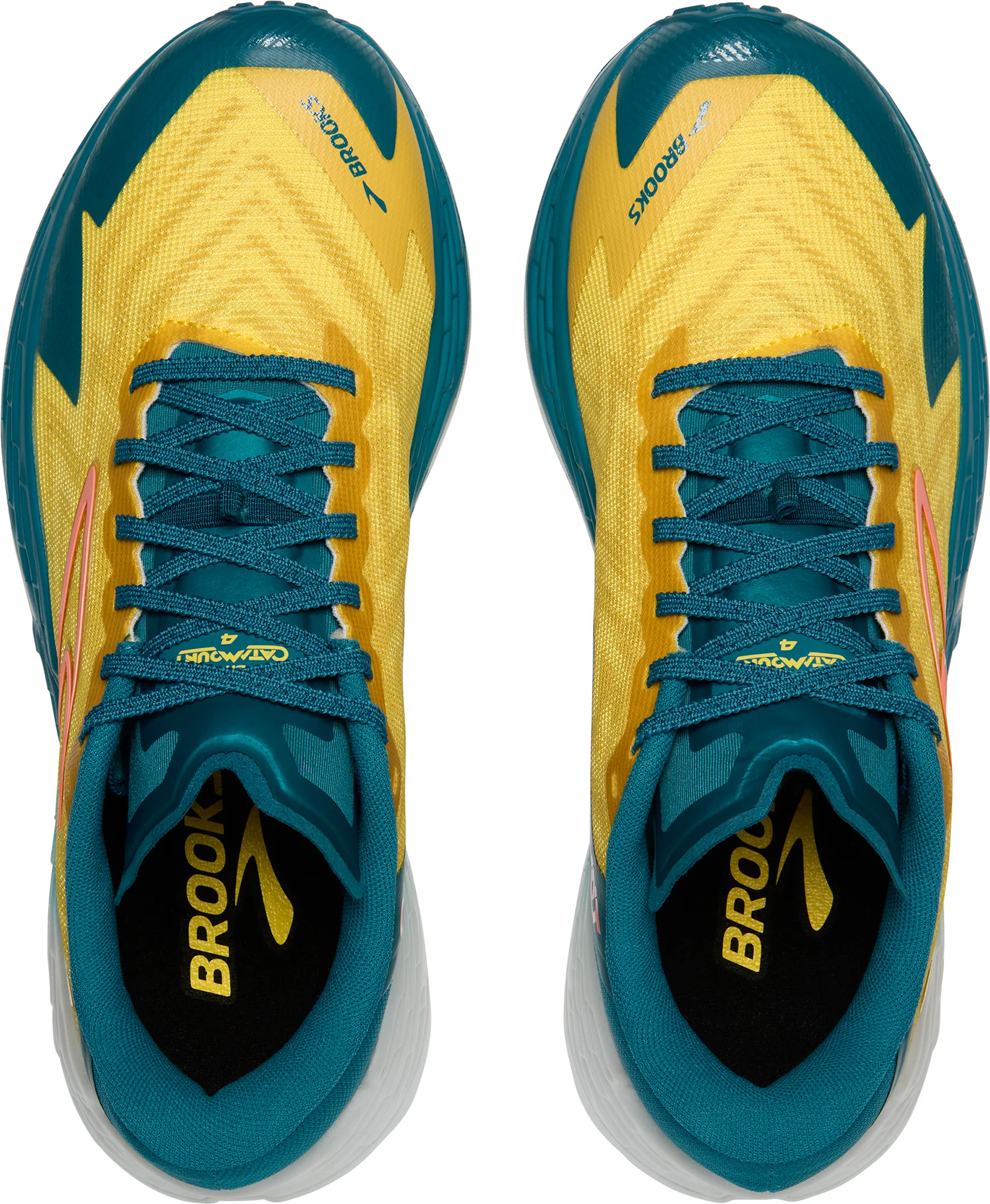 Brooks Catamount 4 Mens Trail Running Shoes - Yellow - Image 4