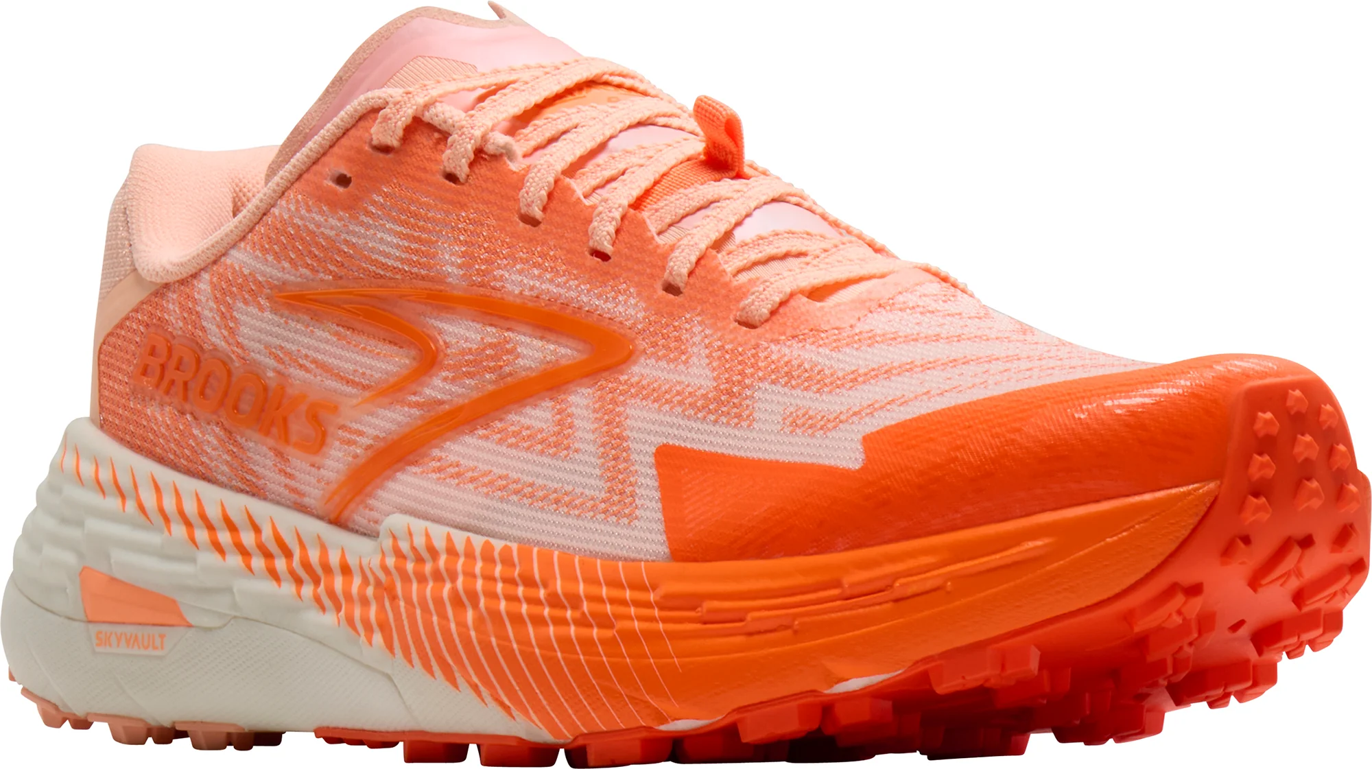 Brooks Catamount 4 Womens Trail Running Shoes - Orange - Image 6