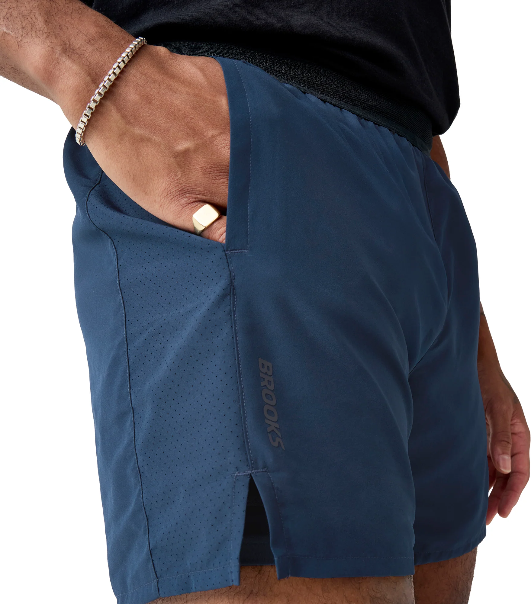Brooks Dash 2 In 1 Mens Running Shorts - Blue - Image 3