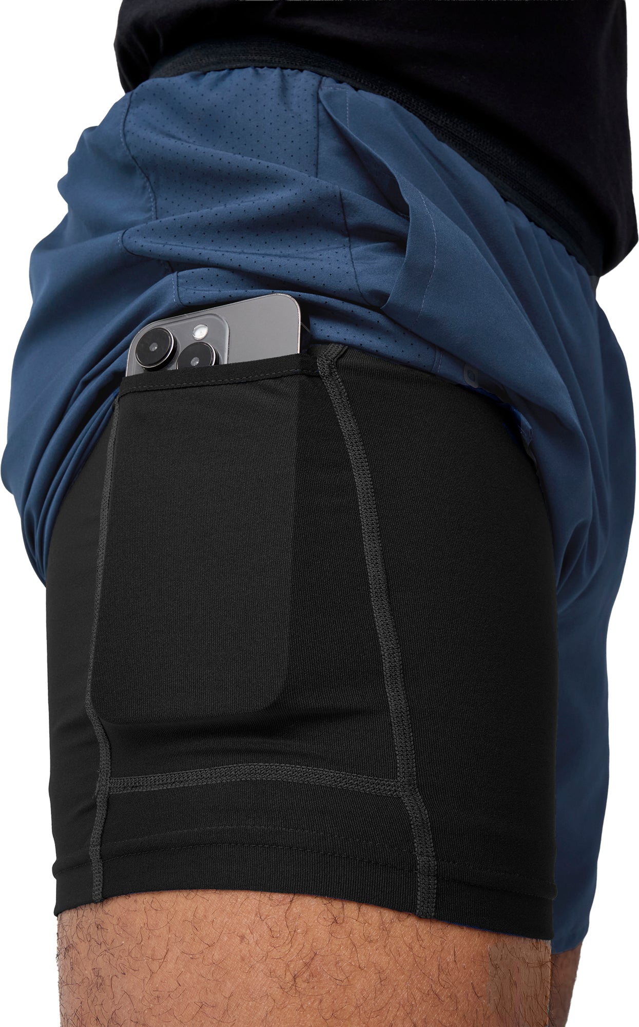 Brooks Dash 2 In 1 Mens Running Shorts - Blue - Image 4