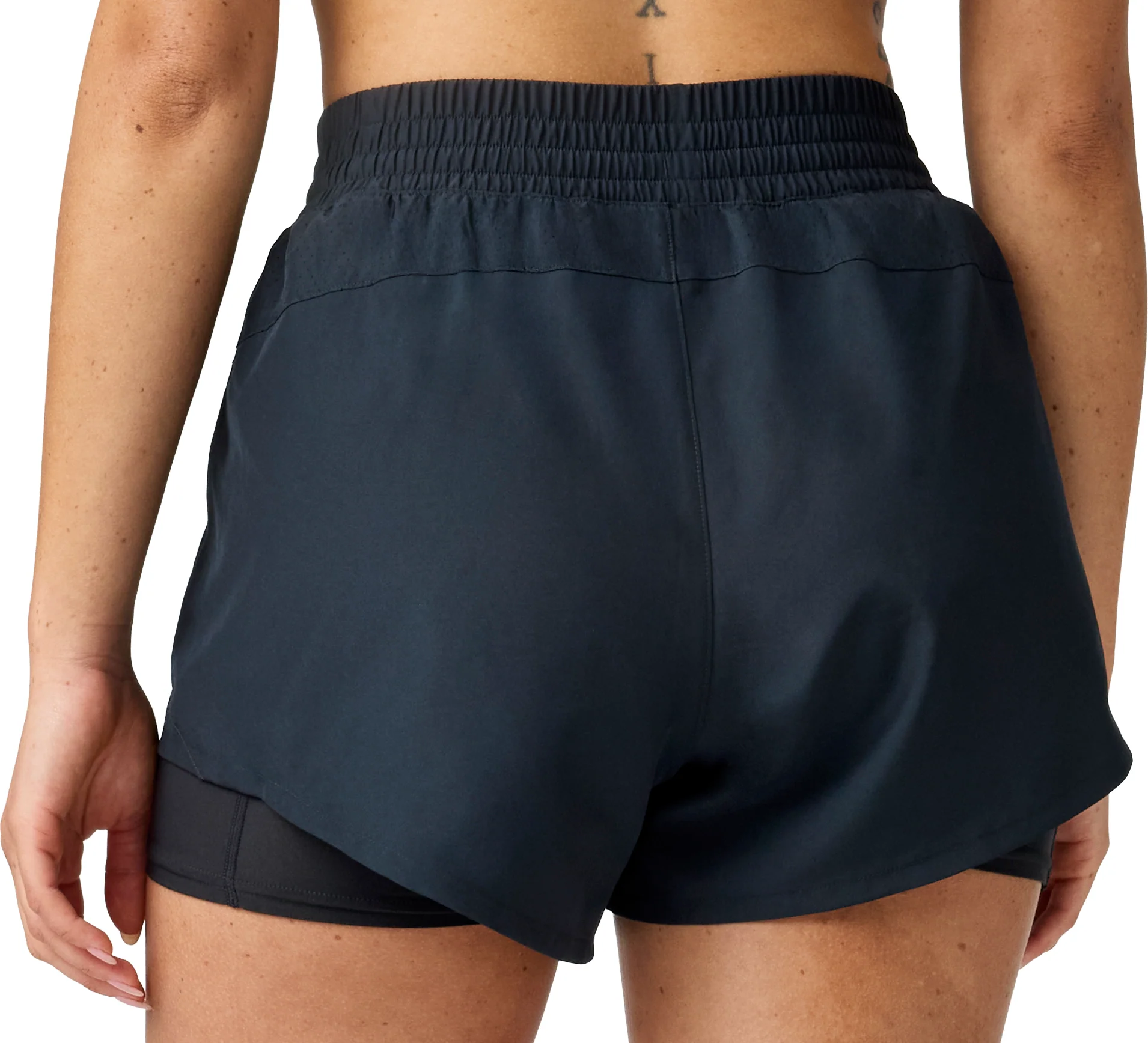 Brooks Dash 2 In 1 Womens Running Shorts - Black - Image 2