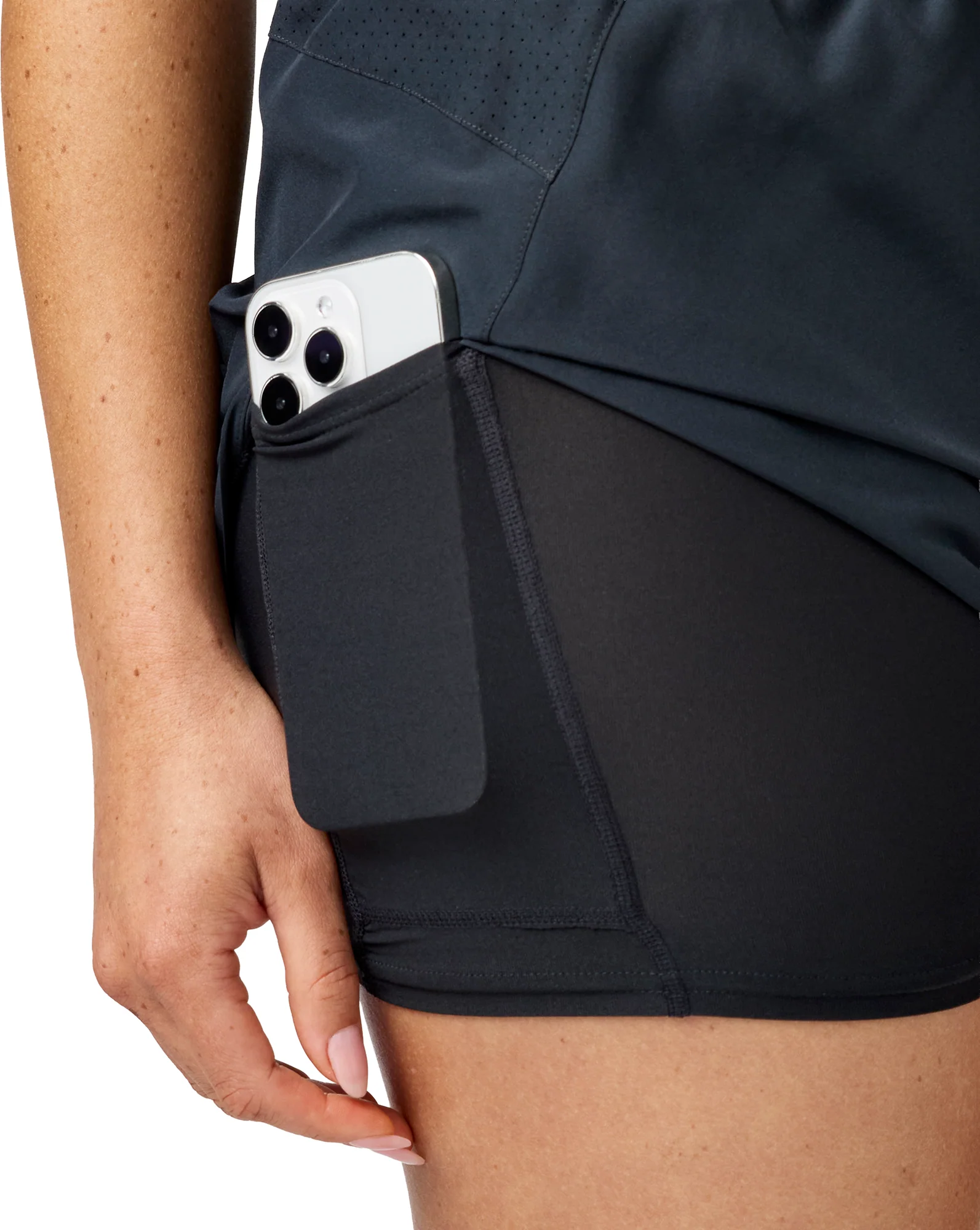 Brooks Dash 2 In 1 Womens Running Shorts - Black - Image 3