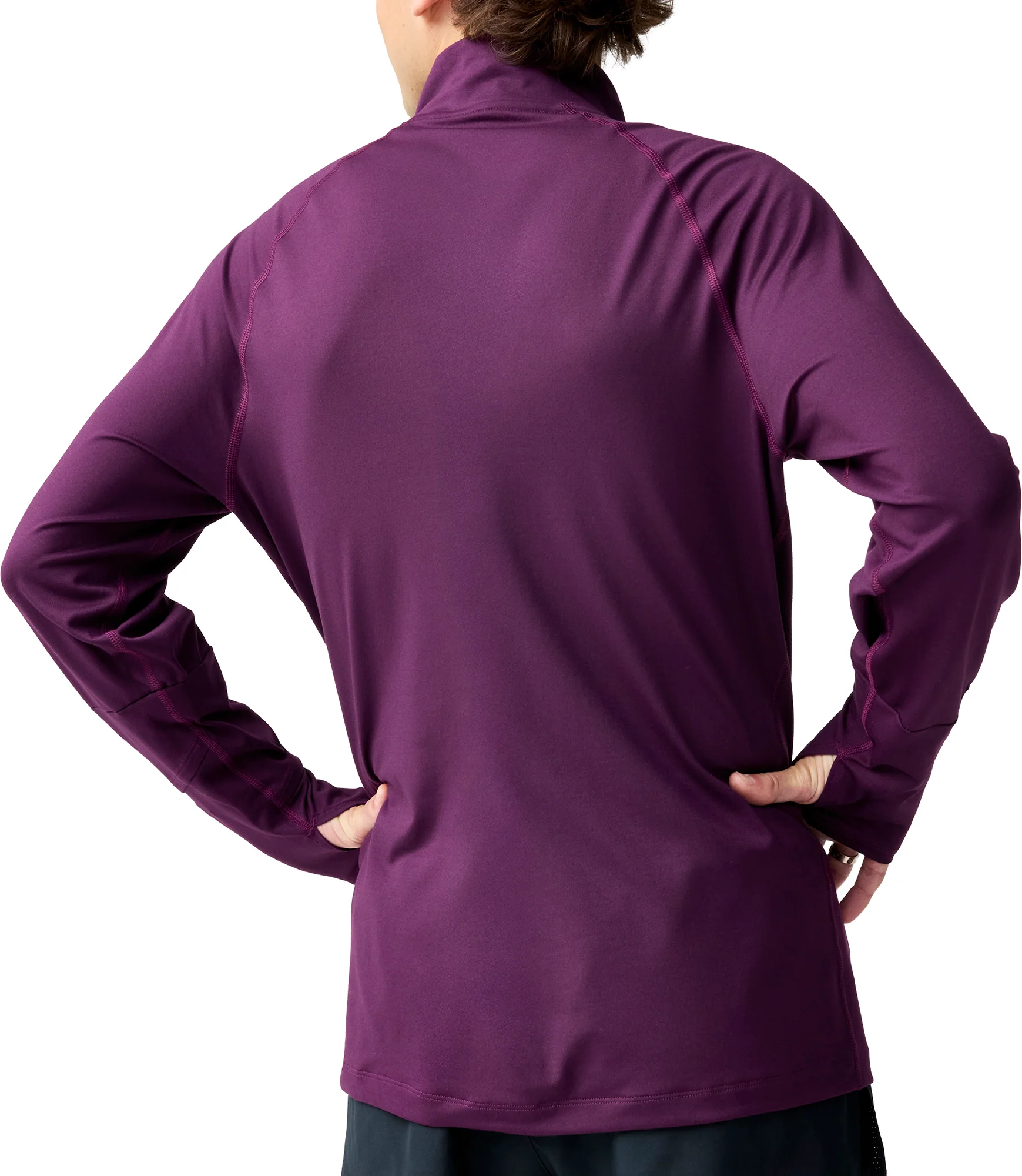 Brooks Dash 3.0 Half Zip Long Sleeve Mens Running Top - Purple - Image 2