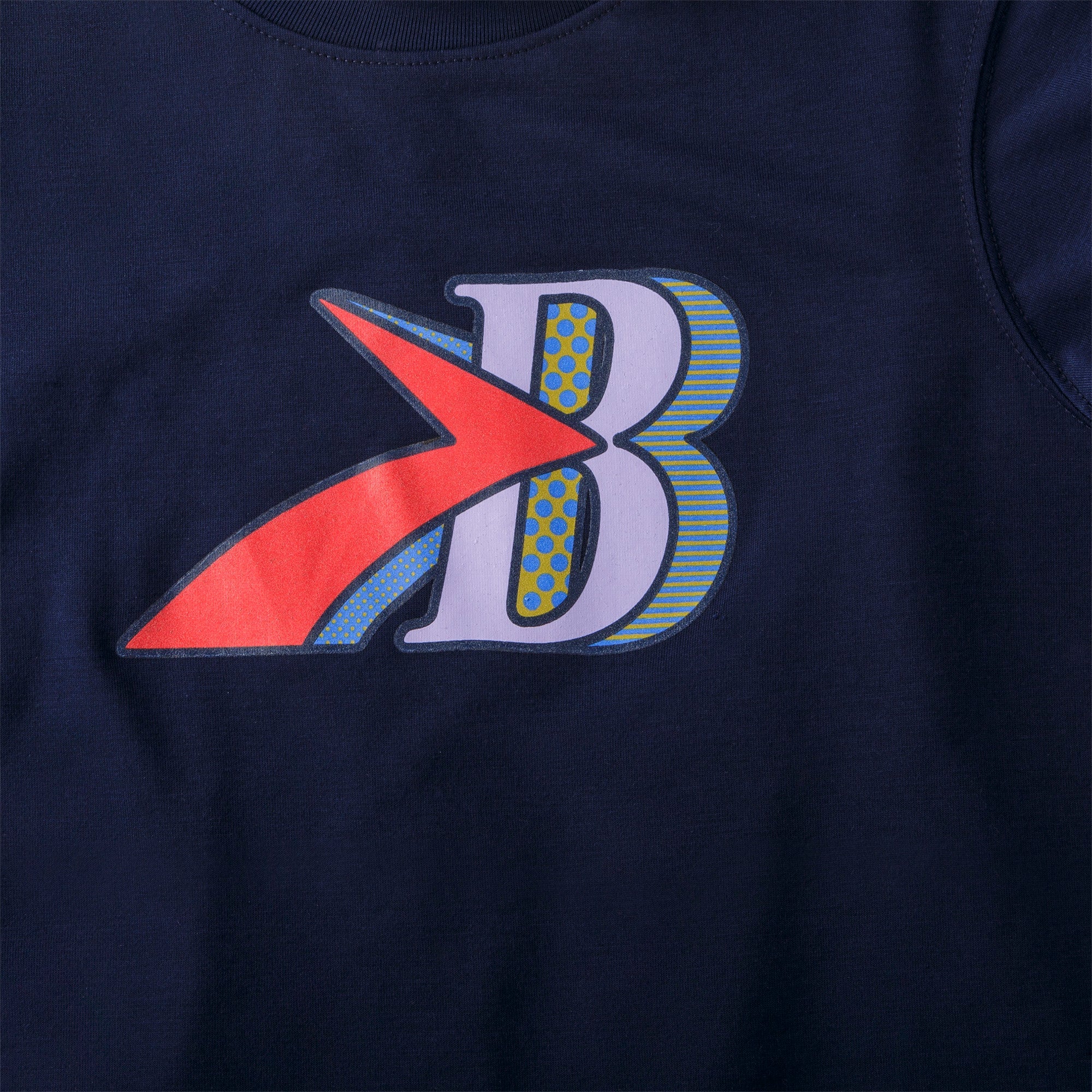 Brooks Distance Graphic Short Sleeve Womens Running Top - Navy - Image 3