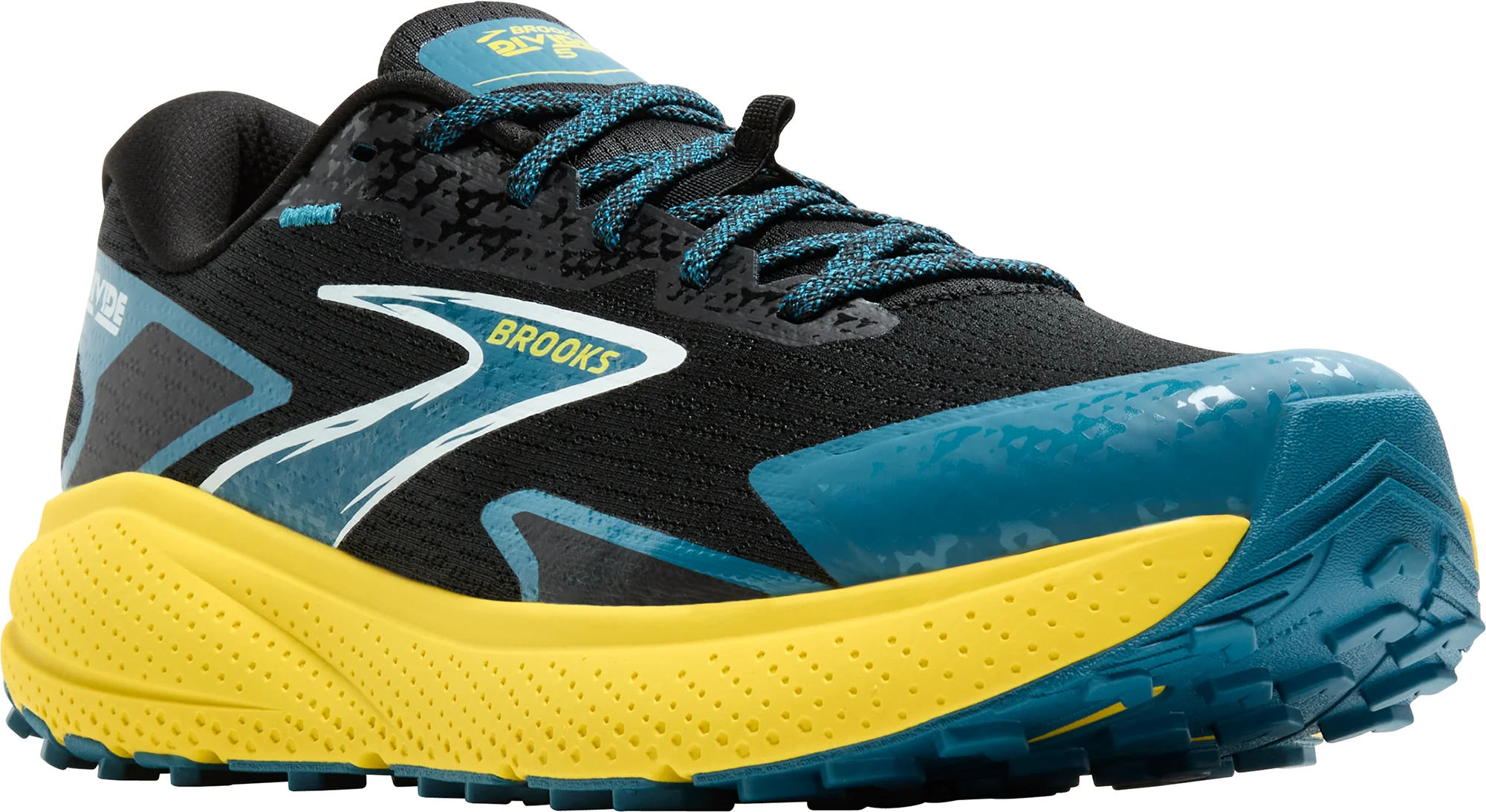 Brooks Divide 5 Mens Trail Running Shoes - Black - Image 6