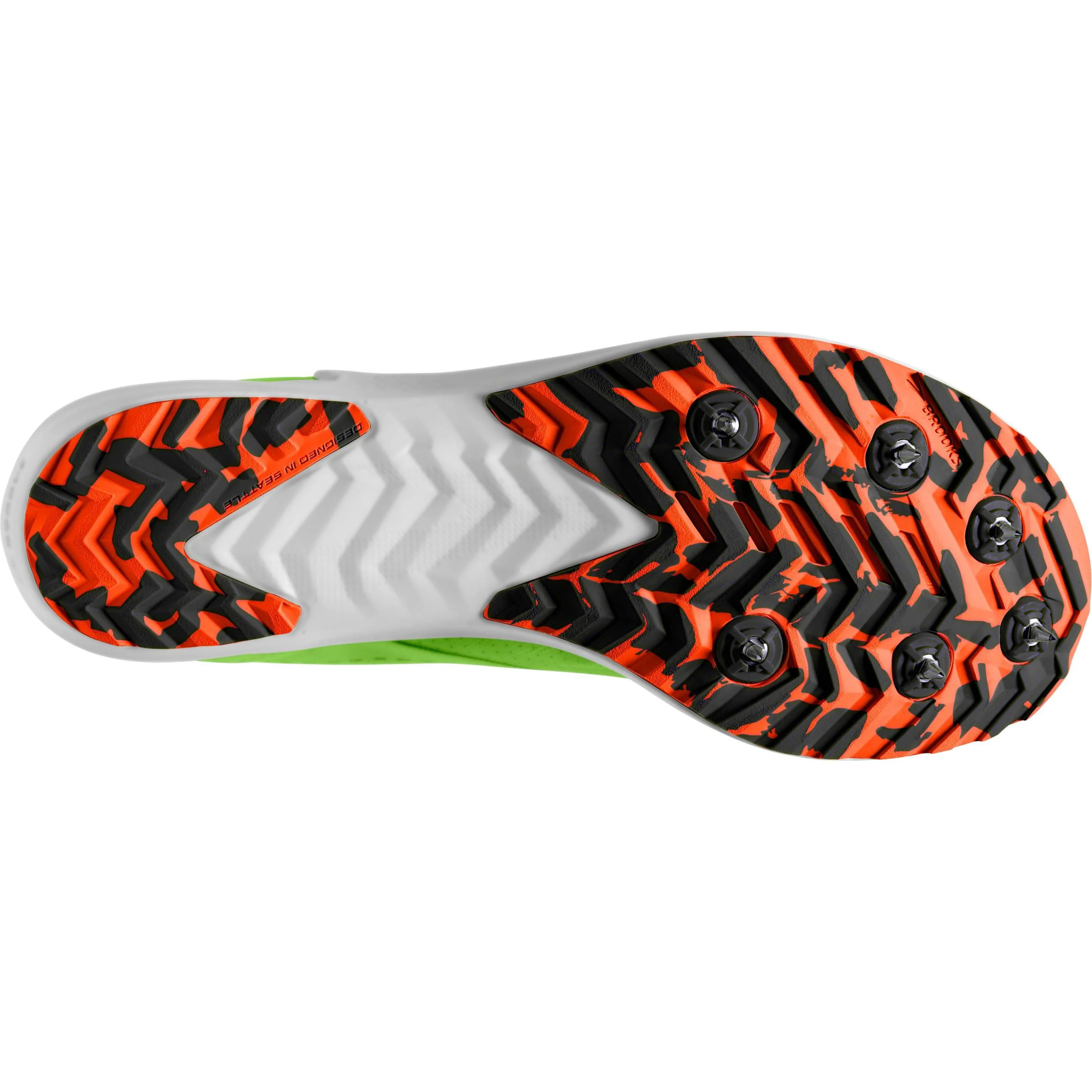 Brooks Draft XC Cross Country Spikes - Green - Image 2