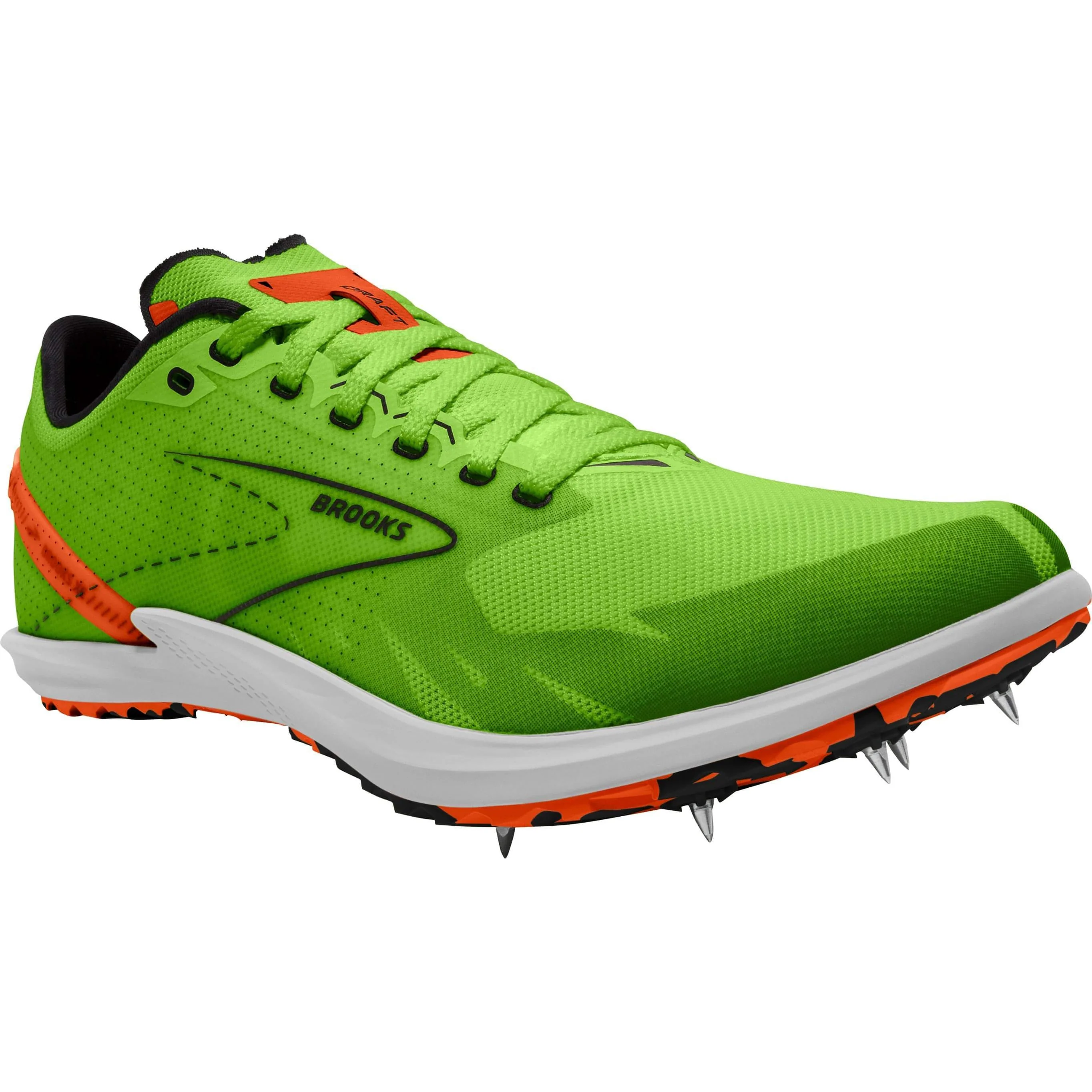 Brooks Draft XC Cross Country Spikes - Green - Image 6