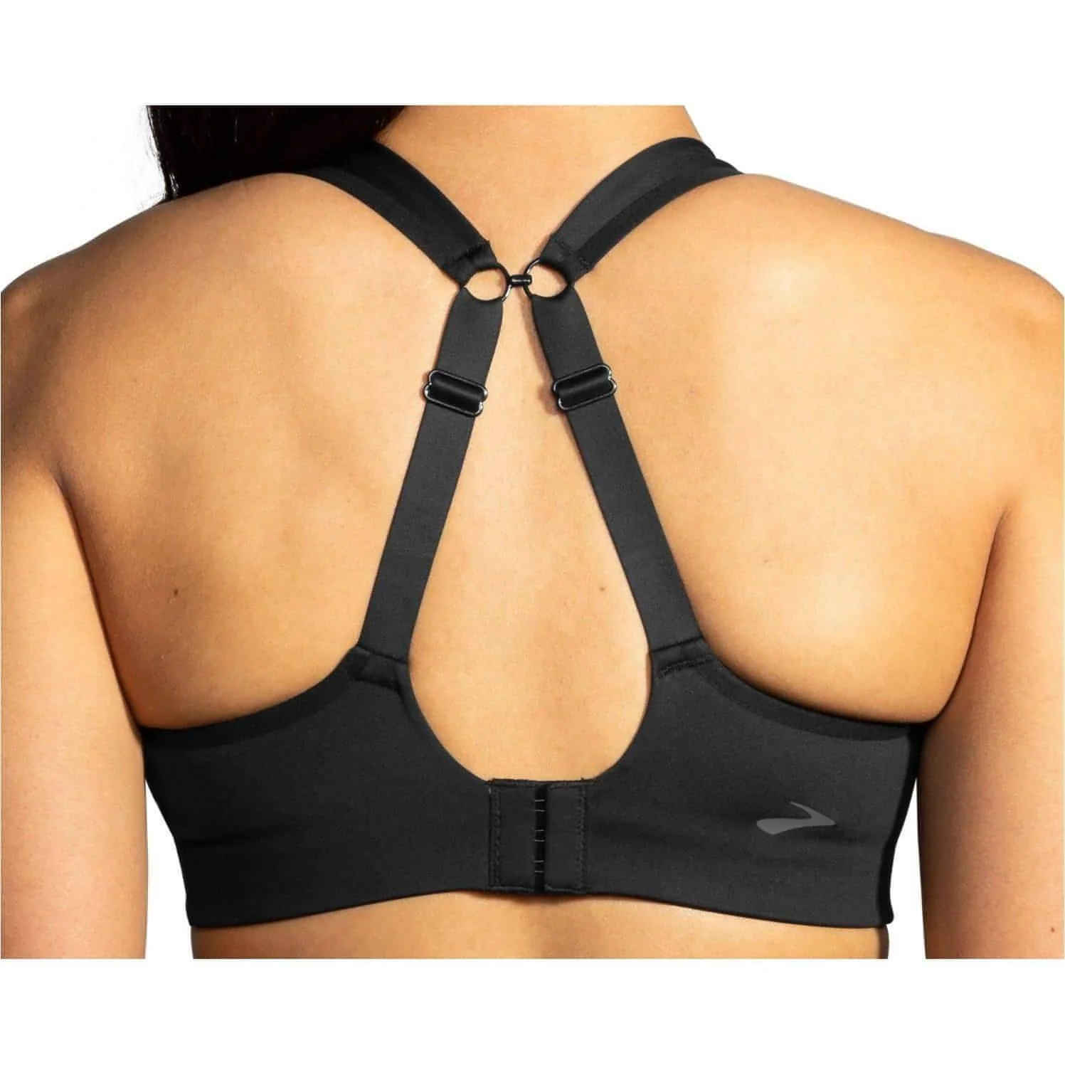 Brooks Drive Convertible Run Womens Sports Bra - Black - Image 4