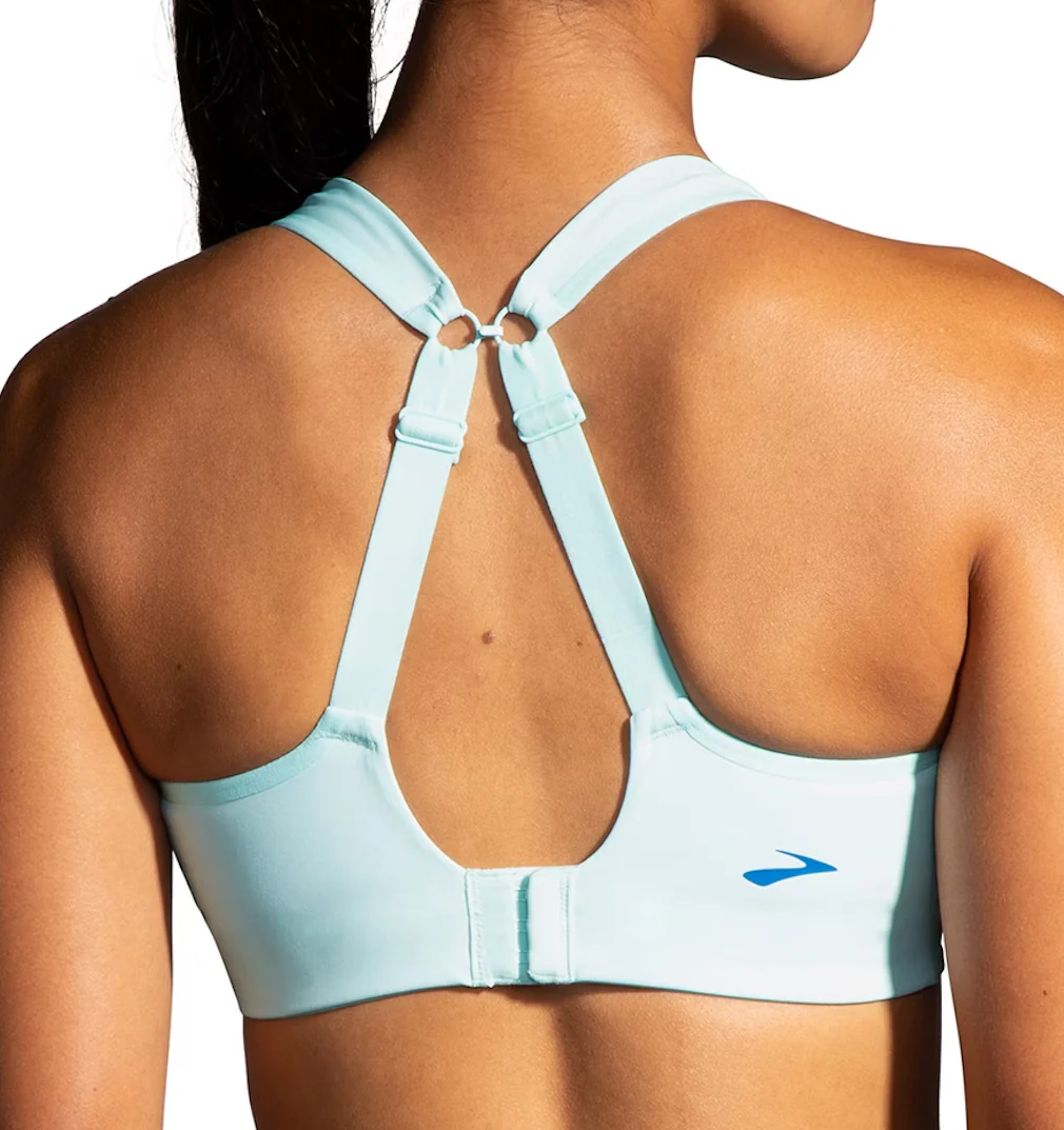 Brooks Drive Convertible Run Womens Sports Bra - Blue - Image 2