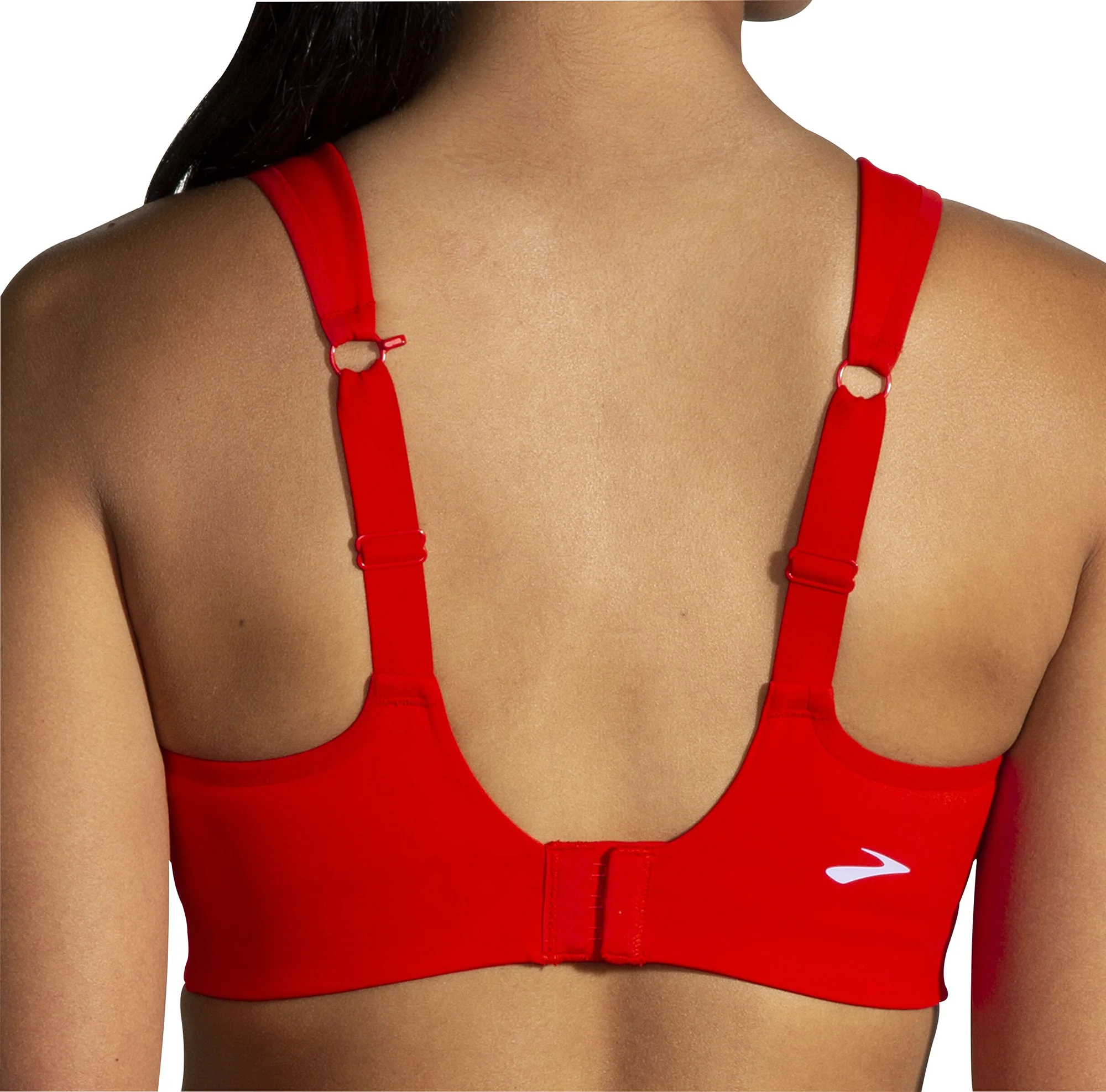 Brooks Drive Convertible Run Womens Sports Bra - Red - Image 2