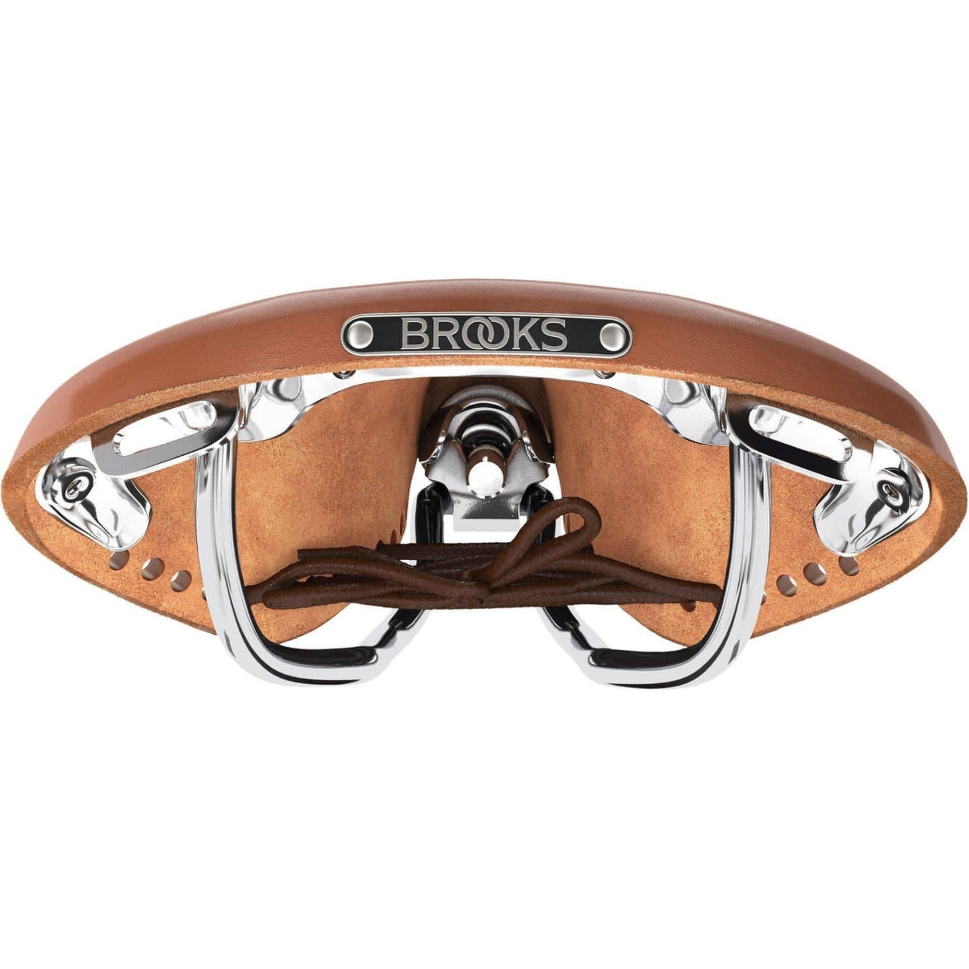 Brooks England B17 Carved Leather Womens Short Saddle - Brown - Image 4