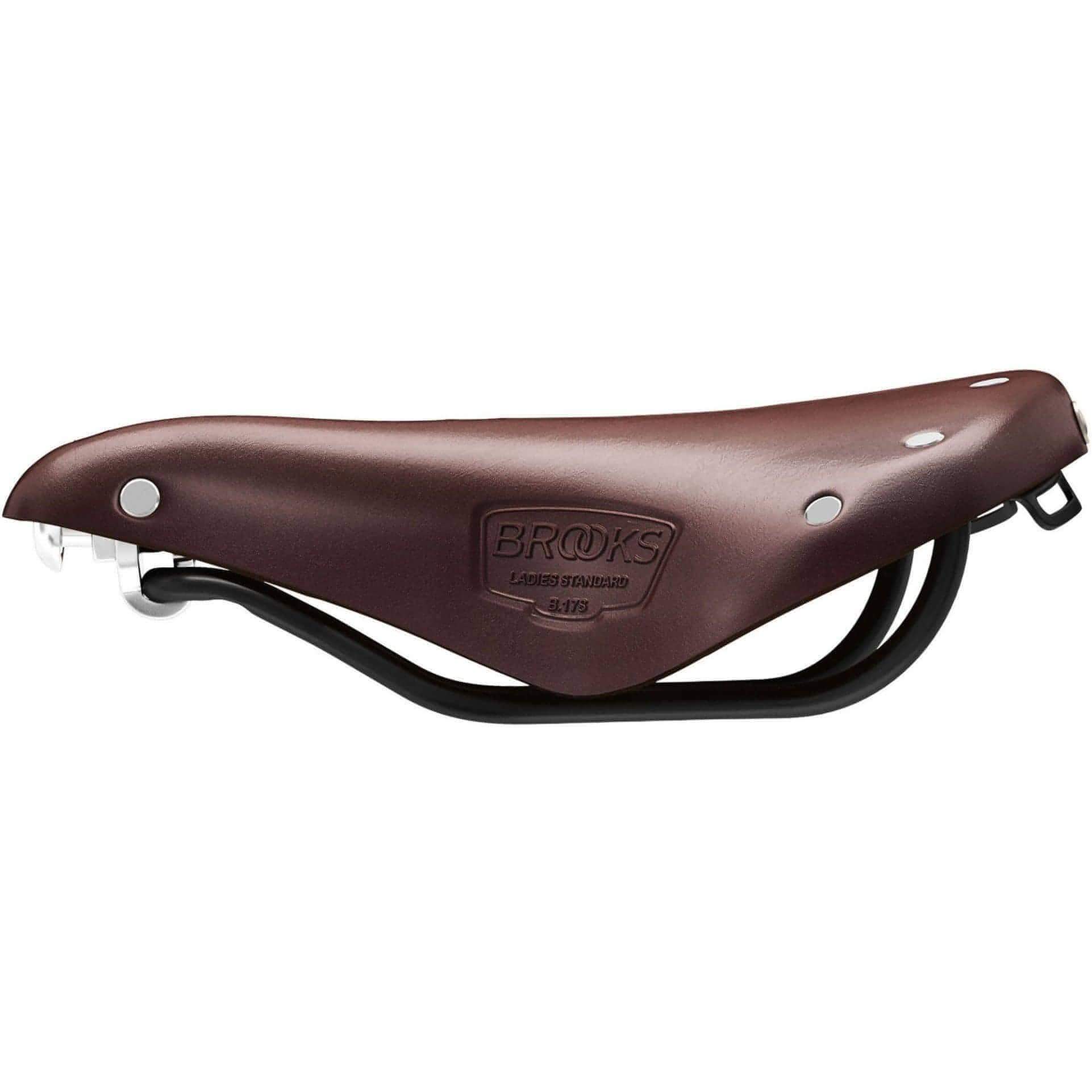 Brooks England B17 Leather Womens Short Saddle - Brown - Image 2