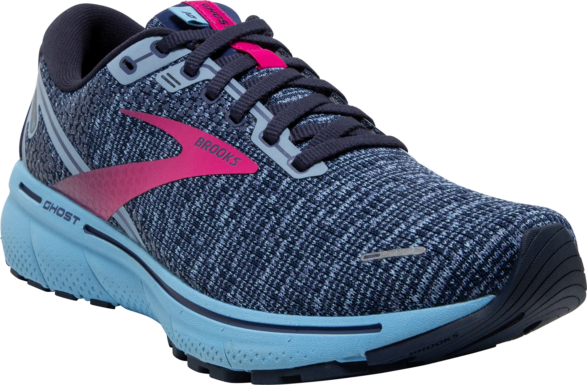 Brooks Ghost 14 Womens Running Shoes - Blue - Image 6
