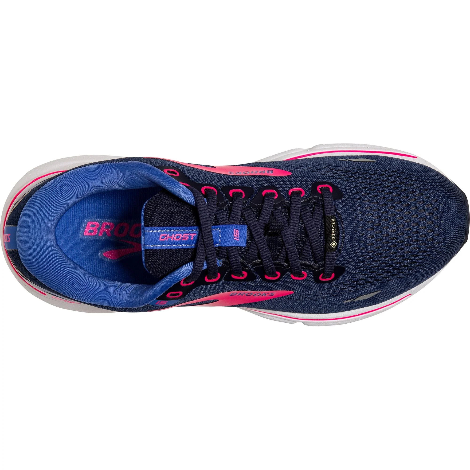 Brooks Ghost 15 GORE-TEX Womens Running Shoes - Navy - Image 4