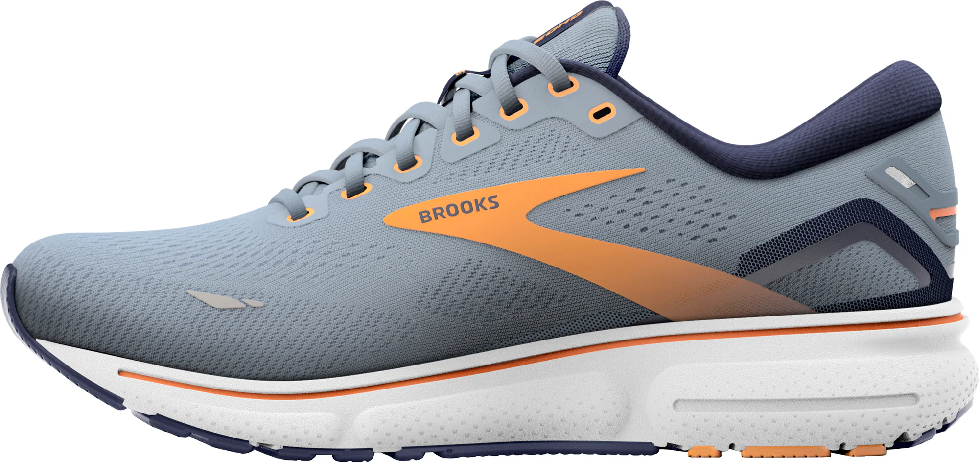 Brooks Ghost 15 Mens Running Shoes - Grey - Image 3
