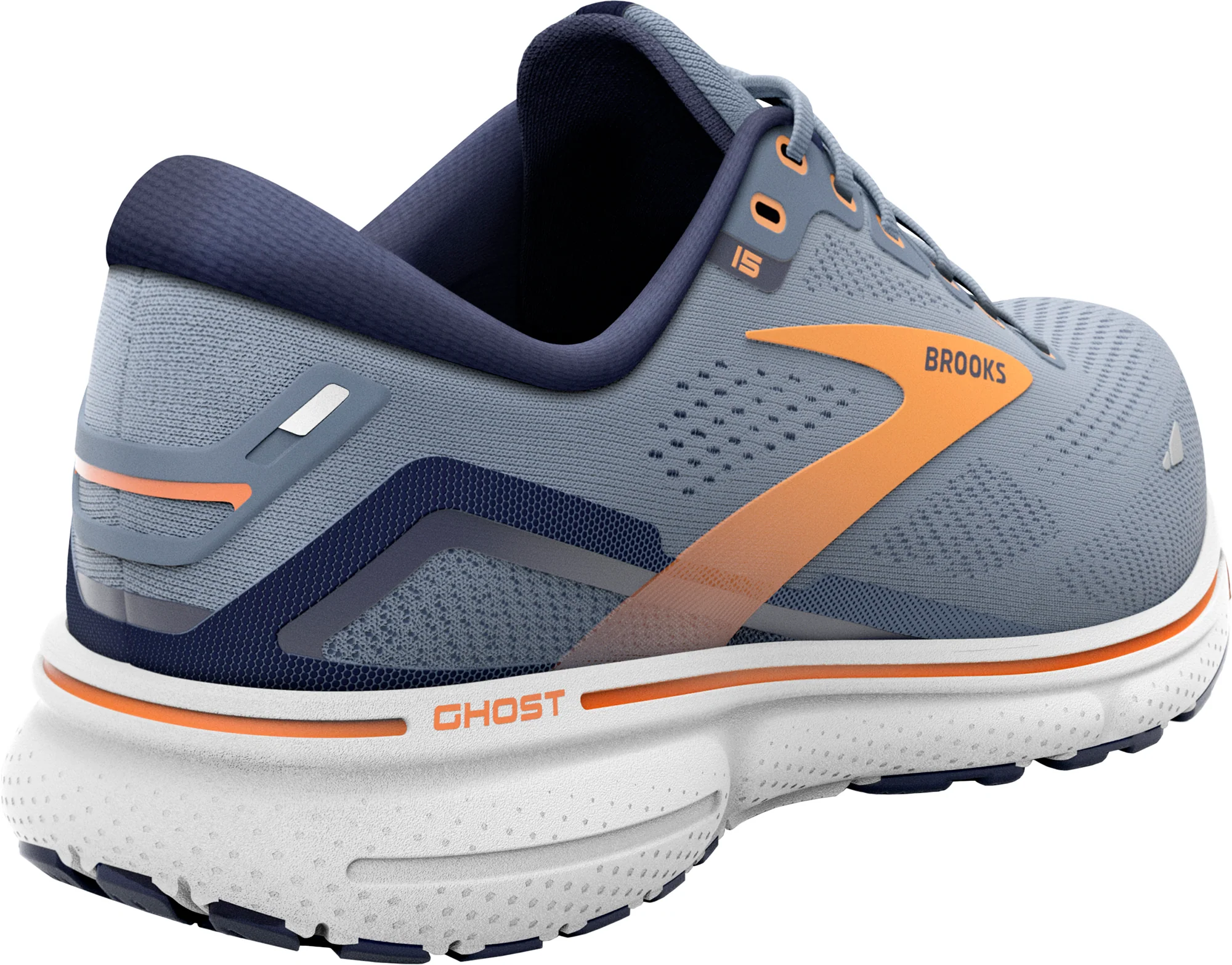 Brooks Ghost 15 Mens Running Shoes - Grey - Image 5