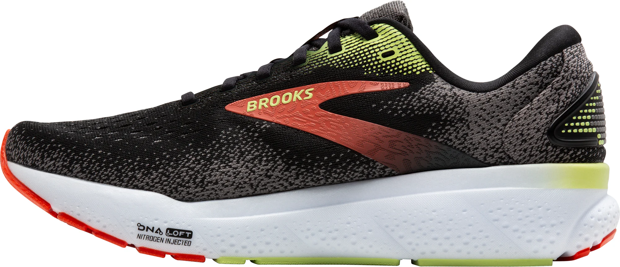 Brooks Ghost 16 Mens Running Shoes - Black - Image 3