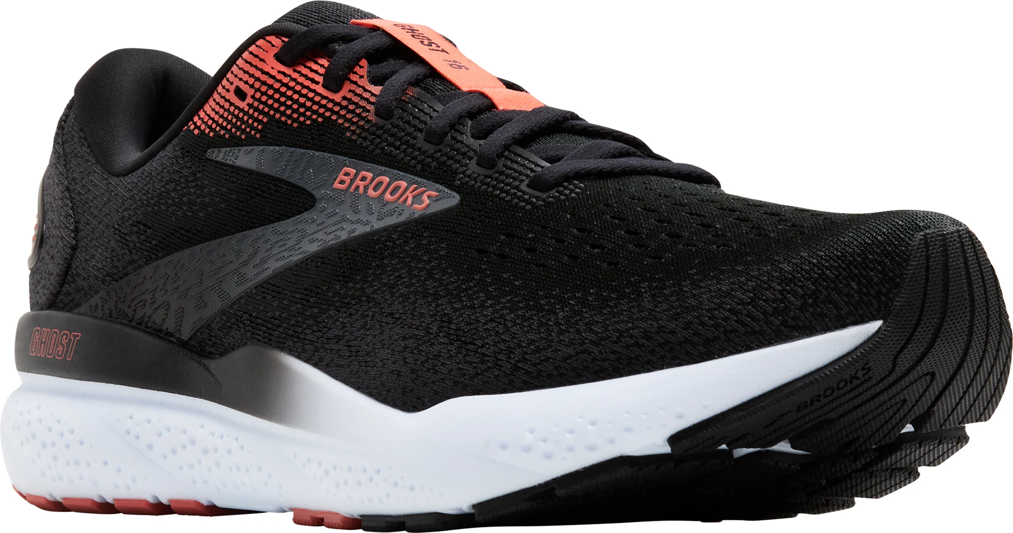 Brooks Ghost 16 Mens Running Shoes - Black - Image 6