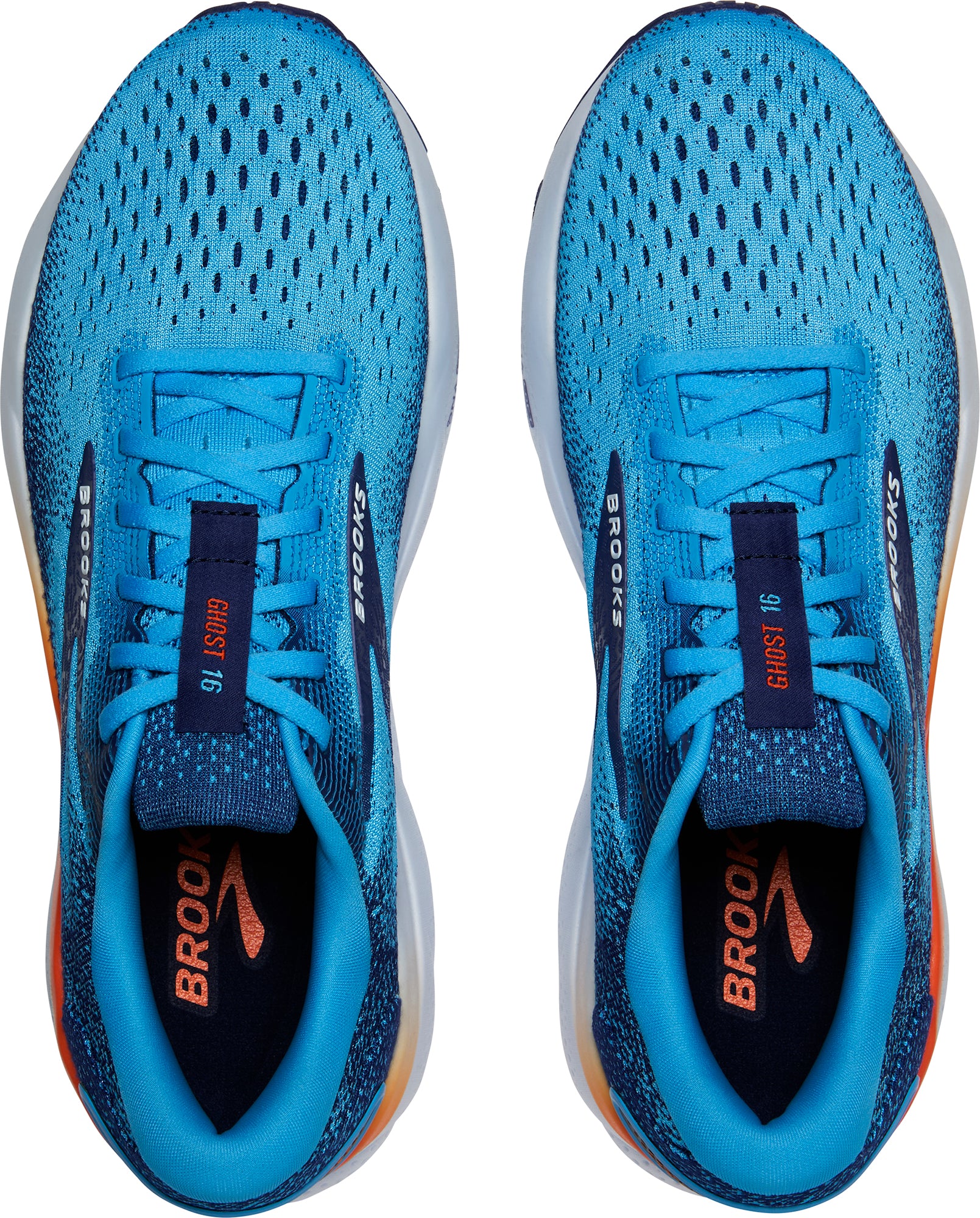Brooks Ghost 16 Mens Running Shoes - Blue - Image 4